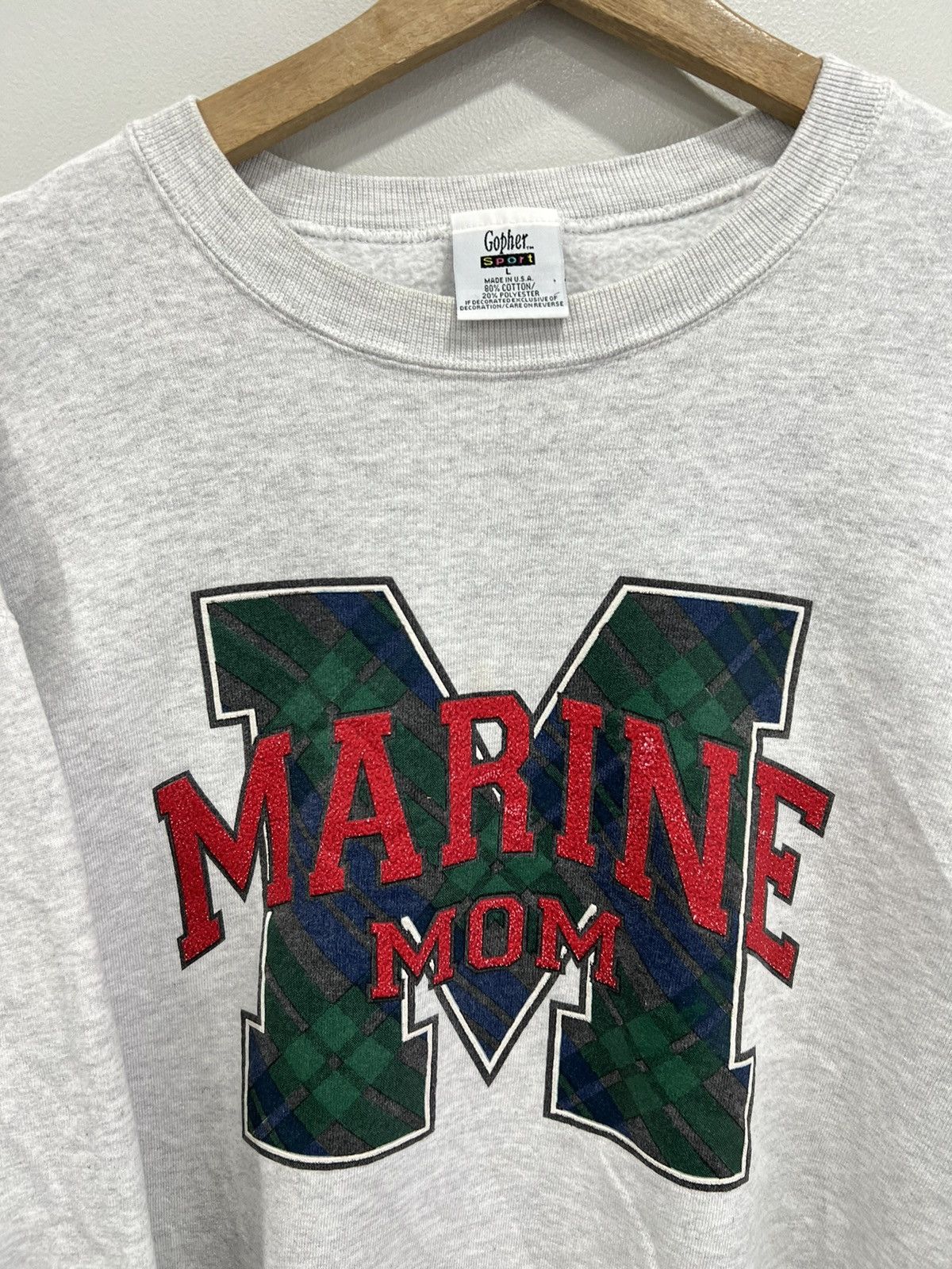 Vintage Vintage Marine Corps Mom Sweater Sweatshirt crewneck Size US L / EU 52-54 / 3 - 2 Thumbnail