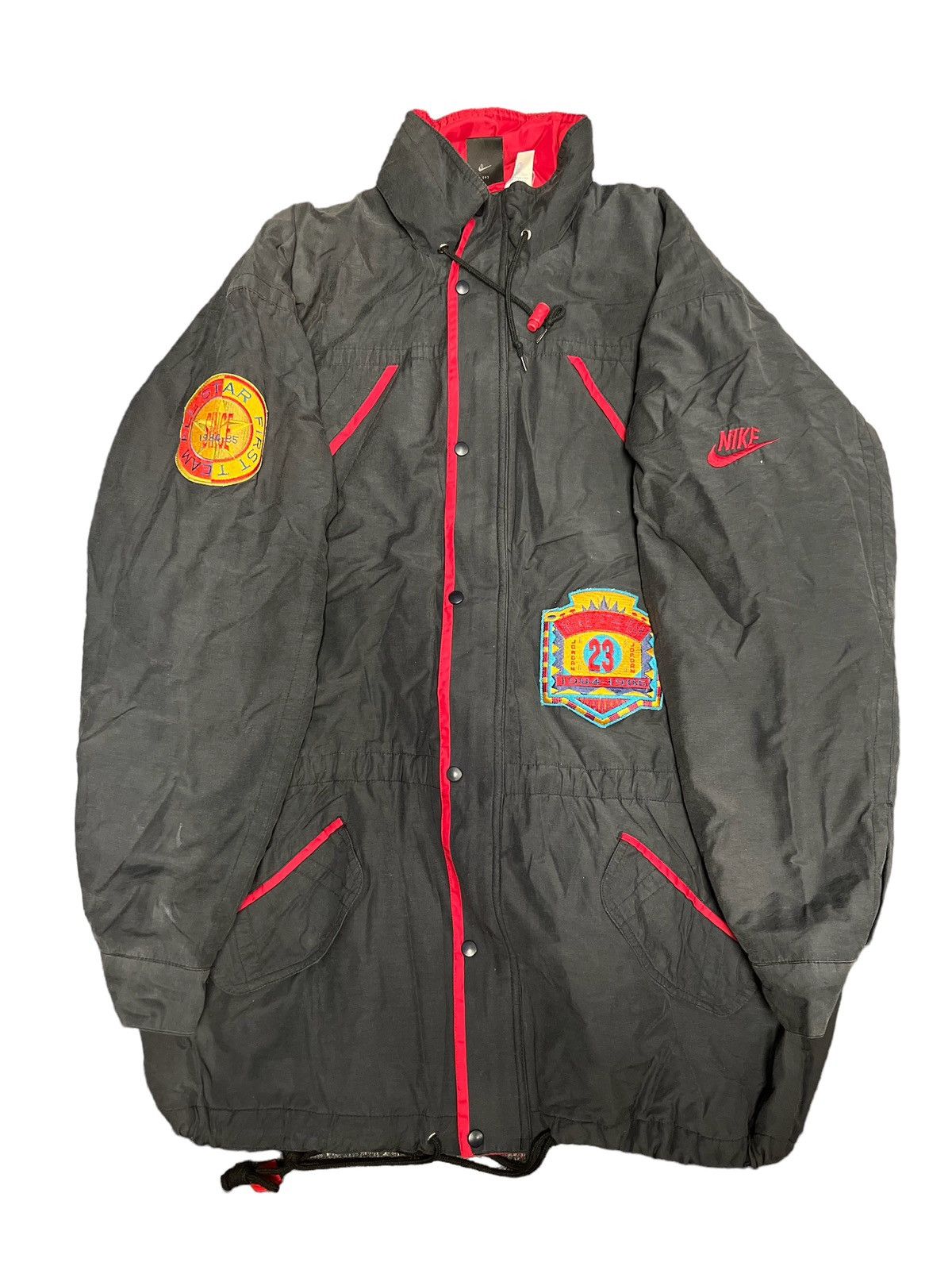 image of Og Vintage Nike Jordan Jacket 1989 Super Puffer in Black, Men's (Size Large)