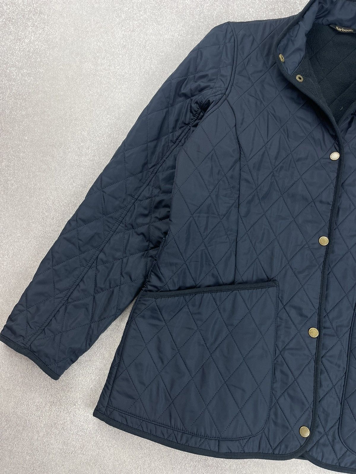 Barbour Women’s Barbour Combe Polarquilt Navy Jacket Size UK 16 Size XL / US 12-14 / IT 48-50 - 3 Thumbnail