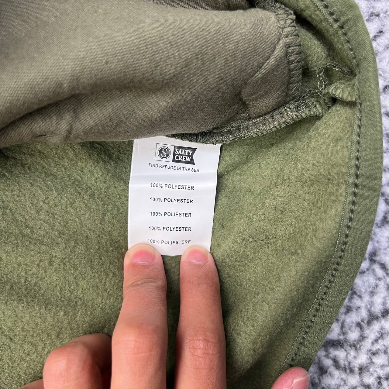 Other Salty Crew Vest Jacket Men Olive Green Ebbtide Polar New L Size US L / EU 52-54 / 3 - 6 Thumbnail