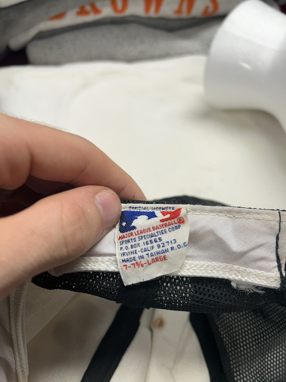 MLB × Vintage Crazy Vintage 90s White Baltimore Orioles MLB Snapback Hat Size ONE SIZE - 3 Thumbnail