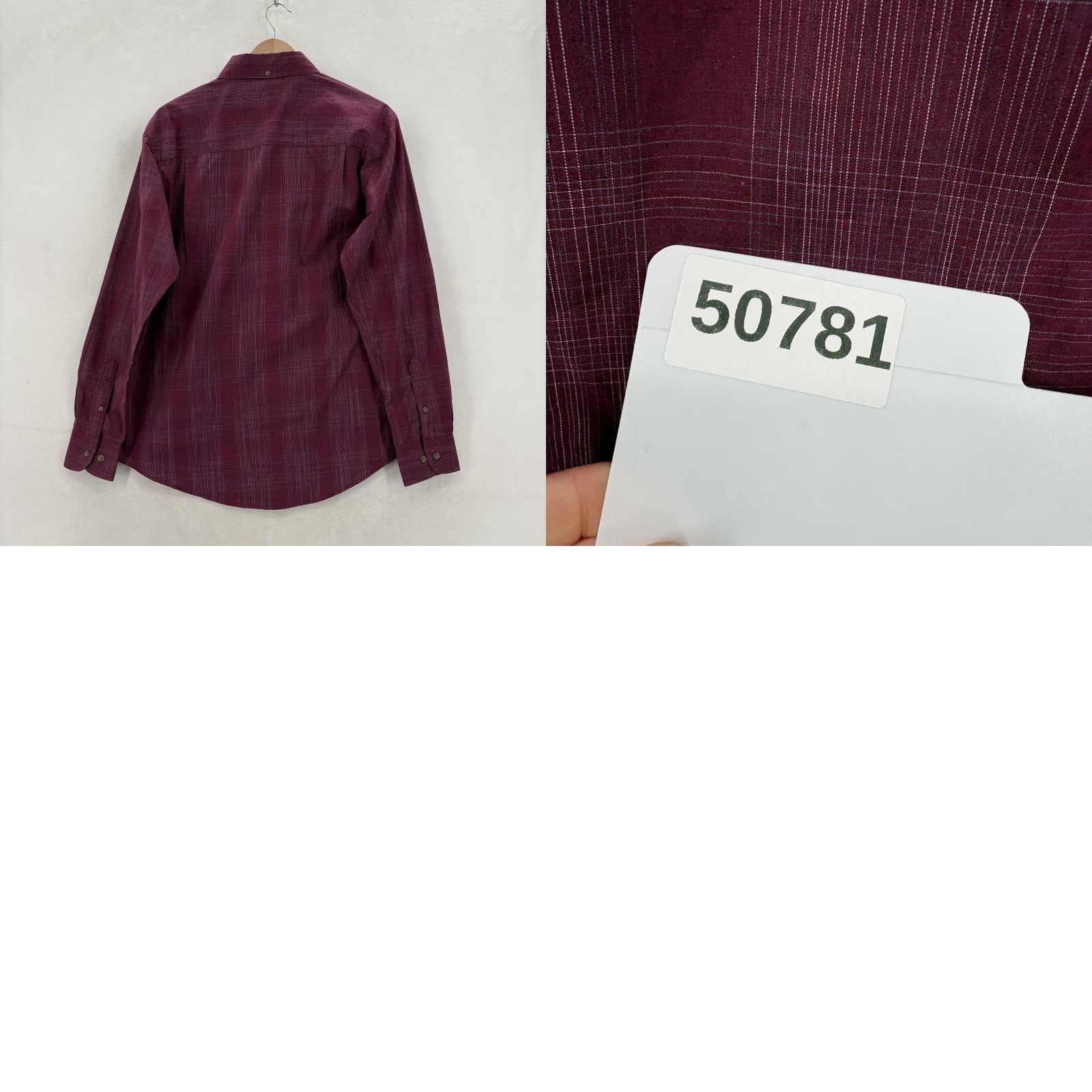 Haggar Haggar Shirt Mens Medium Red Plaid Long Sleeve Button-Up Casual NWT Easy Care Wrinkle Resistant Pockets Cotton Polyester Button-Down - Mens Size US M / EU 48-50 / 2 - 9 Thumbnail