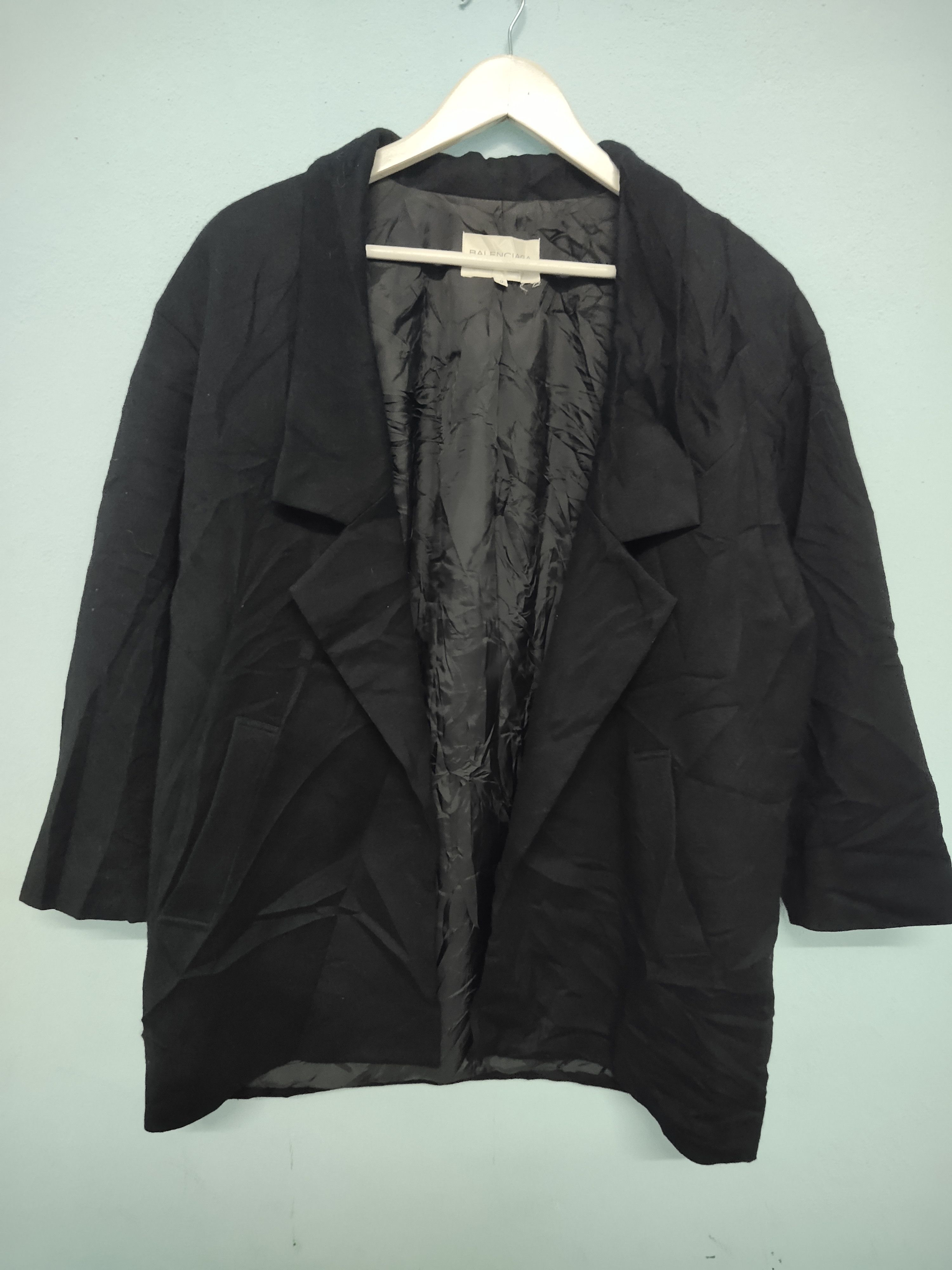 Balenciaga × Japanese Brand × Vintage Vintage Balenciaga Japan Wool Blazer Jacket Size US L / EU 52-54 / 3 - 1 Thumbnail