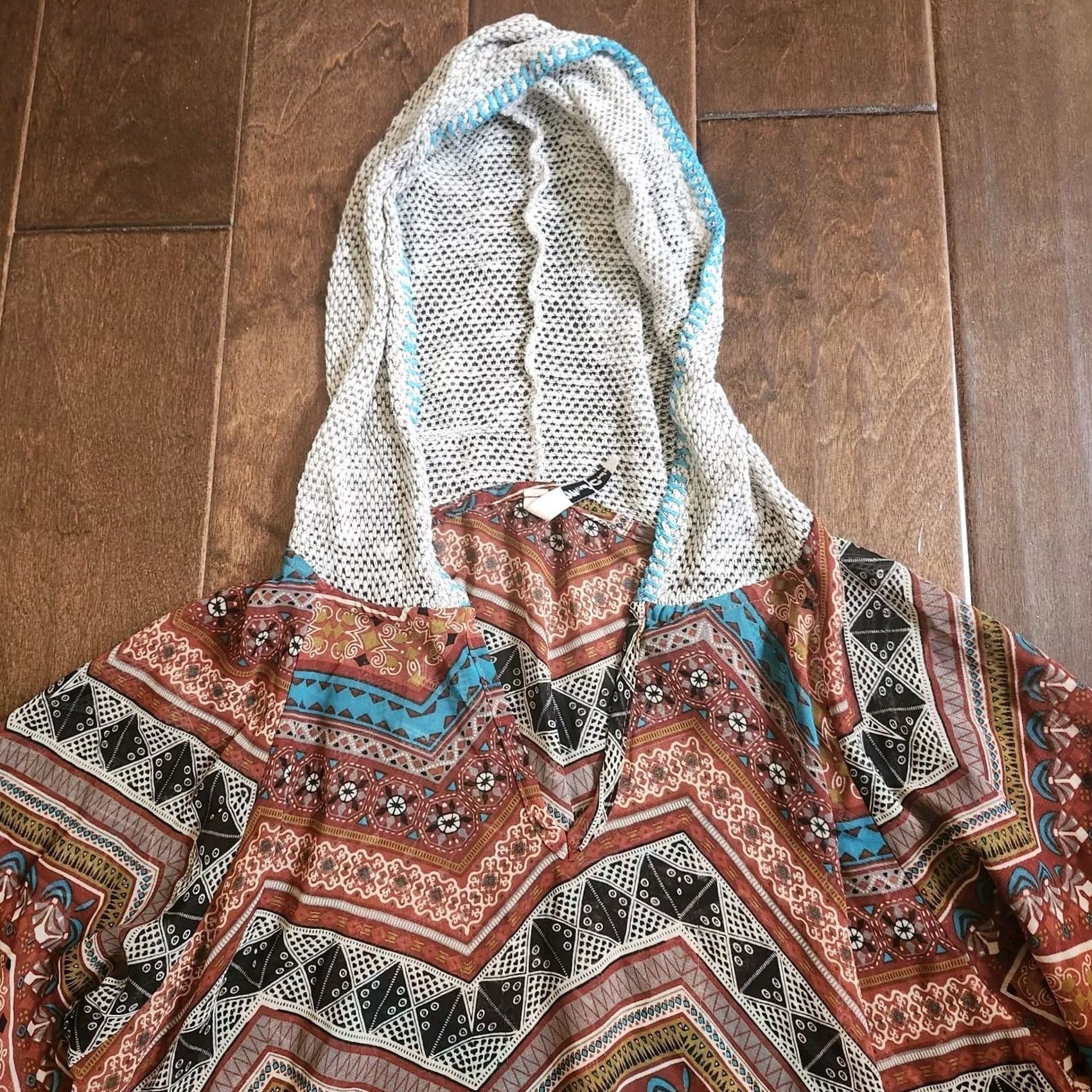 Vintage 2. Maximizing Search Visibility: "Mind Code" remains, emphasizing the brand. "Sheer" is a key descriptor. "Boho" indicates theme. "Small" Size S / US 4 / IT 40 - 6 Thumbnail