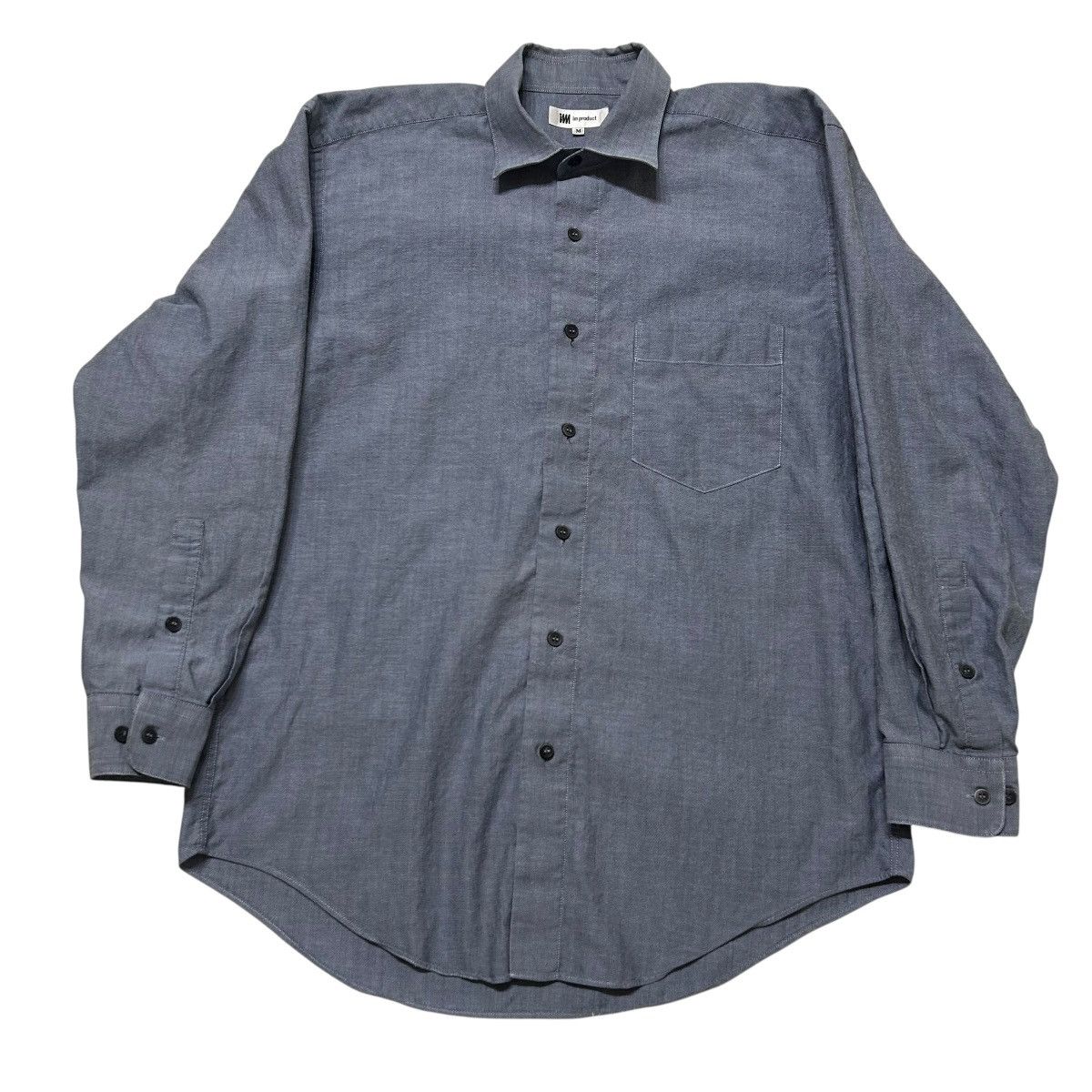 Issey Miyake 431 00s ISSEY MIYAKE IM PRODUCT shirt long sleeve blue M Size US M / EU 48-50 / 2 - 4 Thumbnail