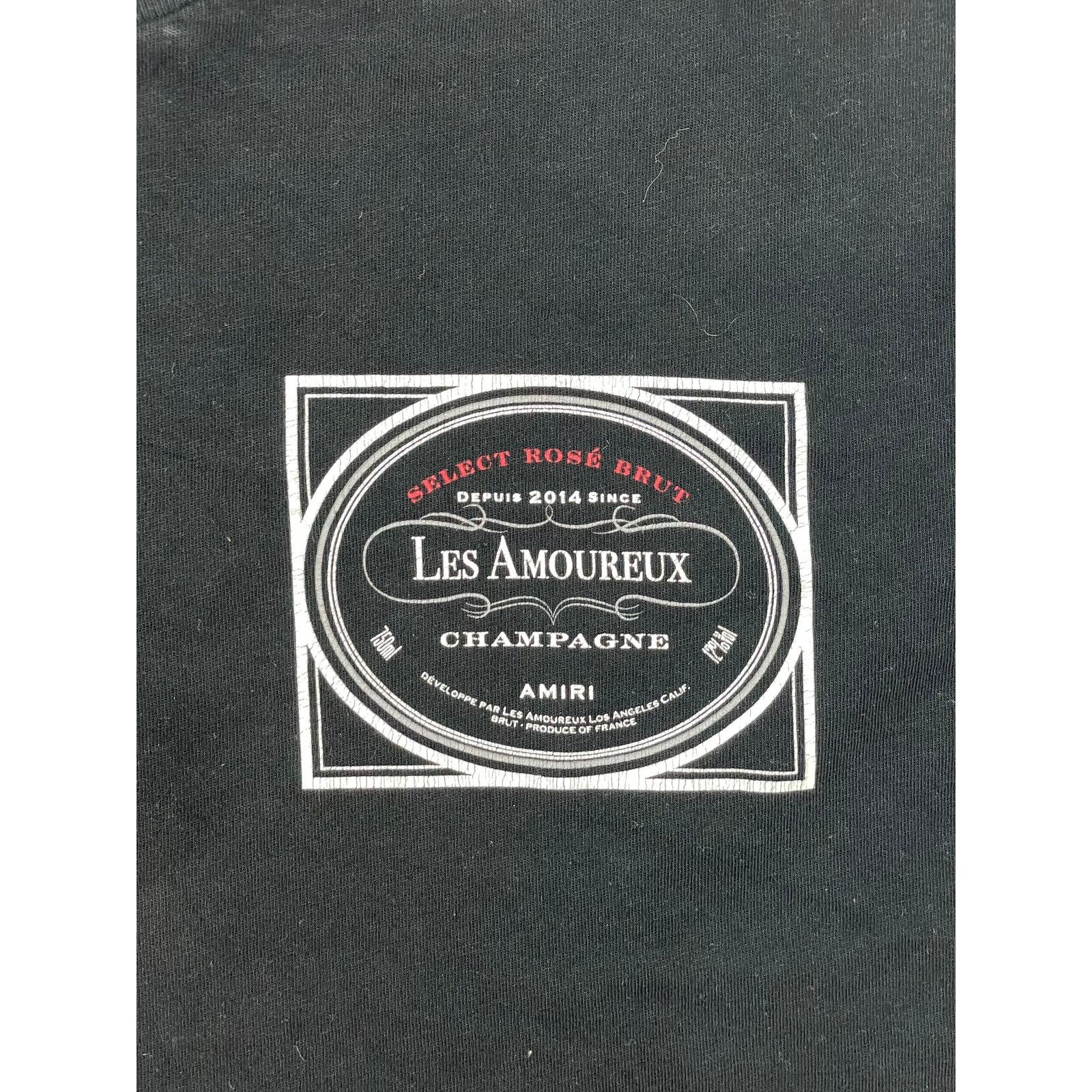 Amiri Amiri Les Amoureux Black Tee Size US XS / EU 42 / 0 - 5 Thumbnail
