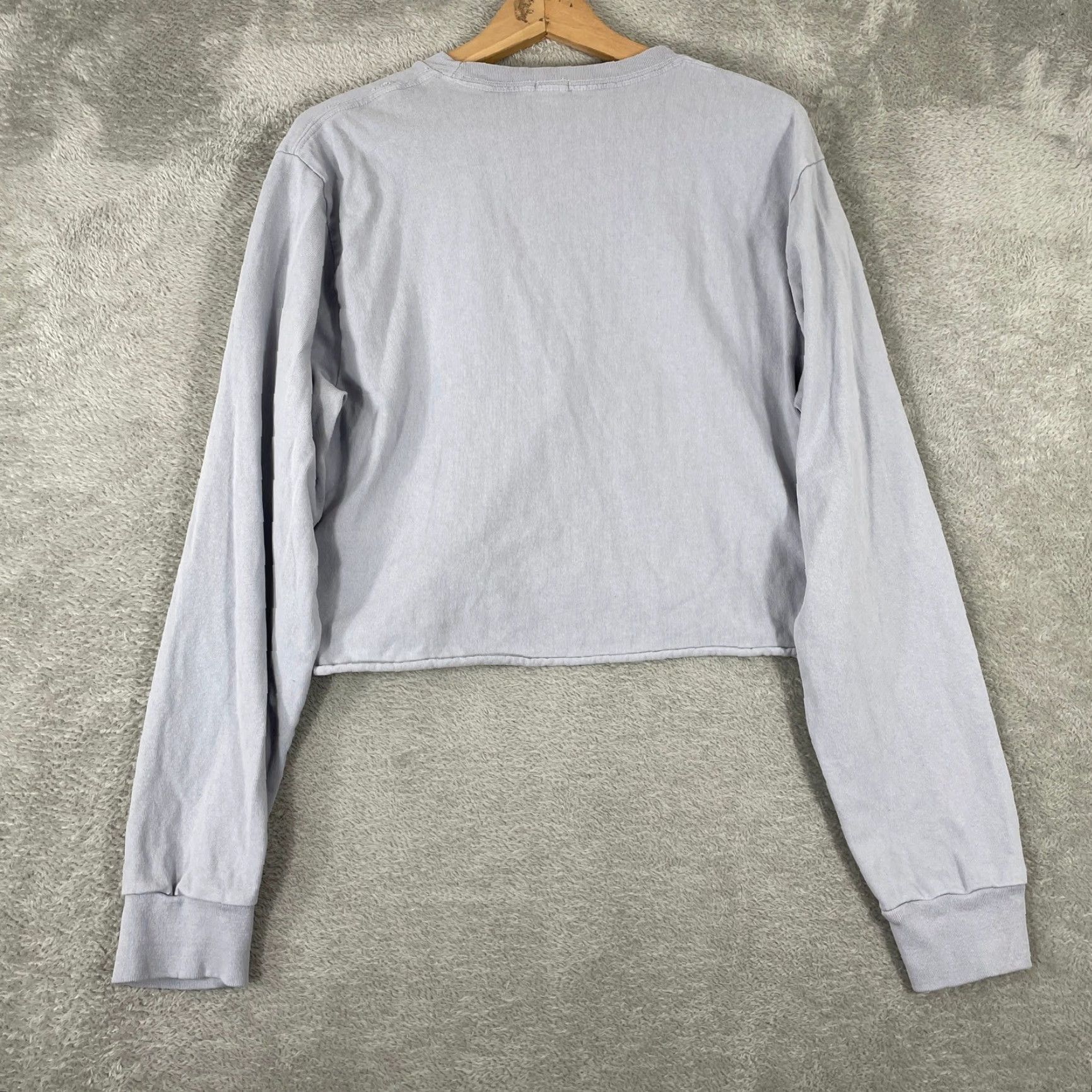Vintage VINTAGE John Galt Brandy Melville Sweatshirt Womens One Size Blue Yosemite Bear Cropped Size ONE SIZE - 5 Thumbnail