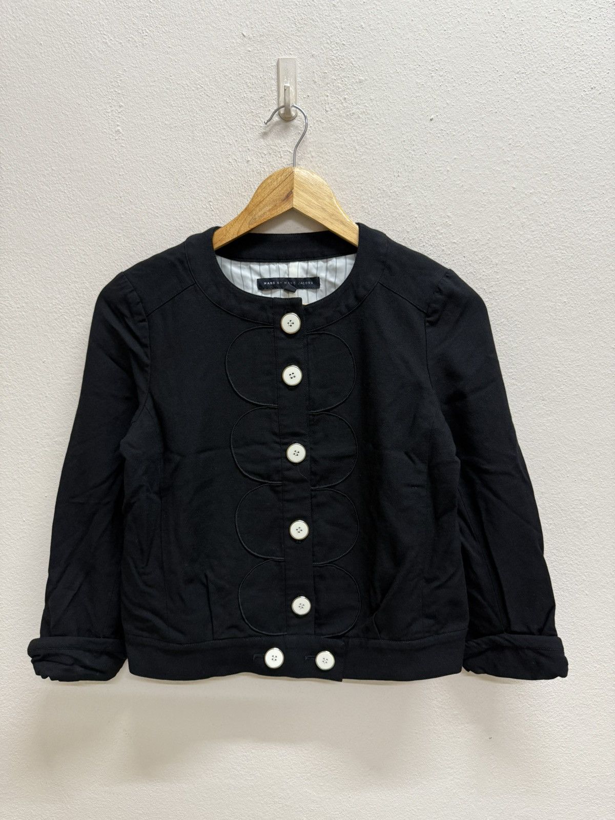 Marc by Marc Jacobs Marc by Marc Jacobs Button Up Black Cardigan Jacket Size XS / US 0-2 / IT 36-38 - 16 Thumbnail