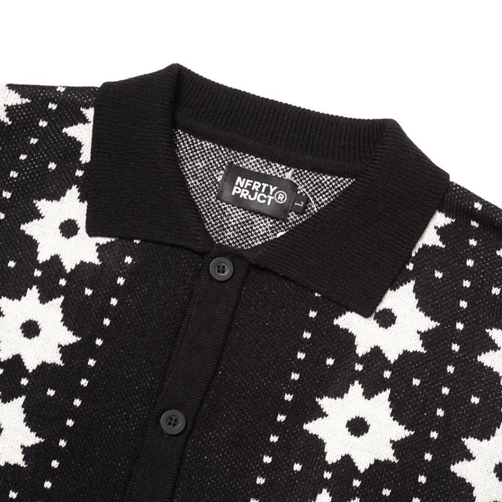 Designer BOWLER LOOSE KNIT CARDIGAN BLACK Size US L / EU 52-54 / 3 - 2 Thumbnail