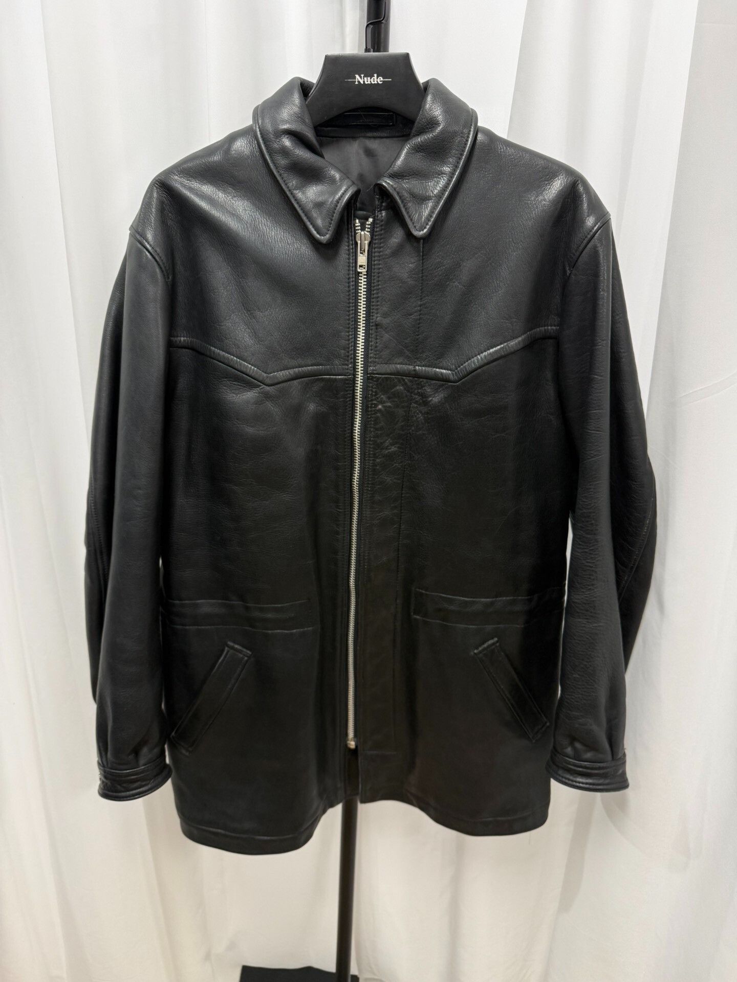 Yohji Yamamoto Yohji Yamamoto Leather Coat for Men Size US L / EU 52-54 / 3 - 1 Thumbnail