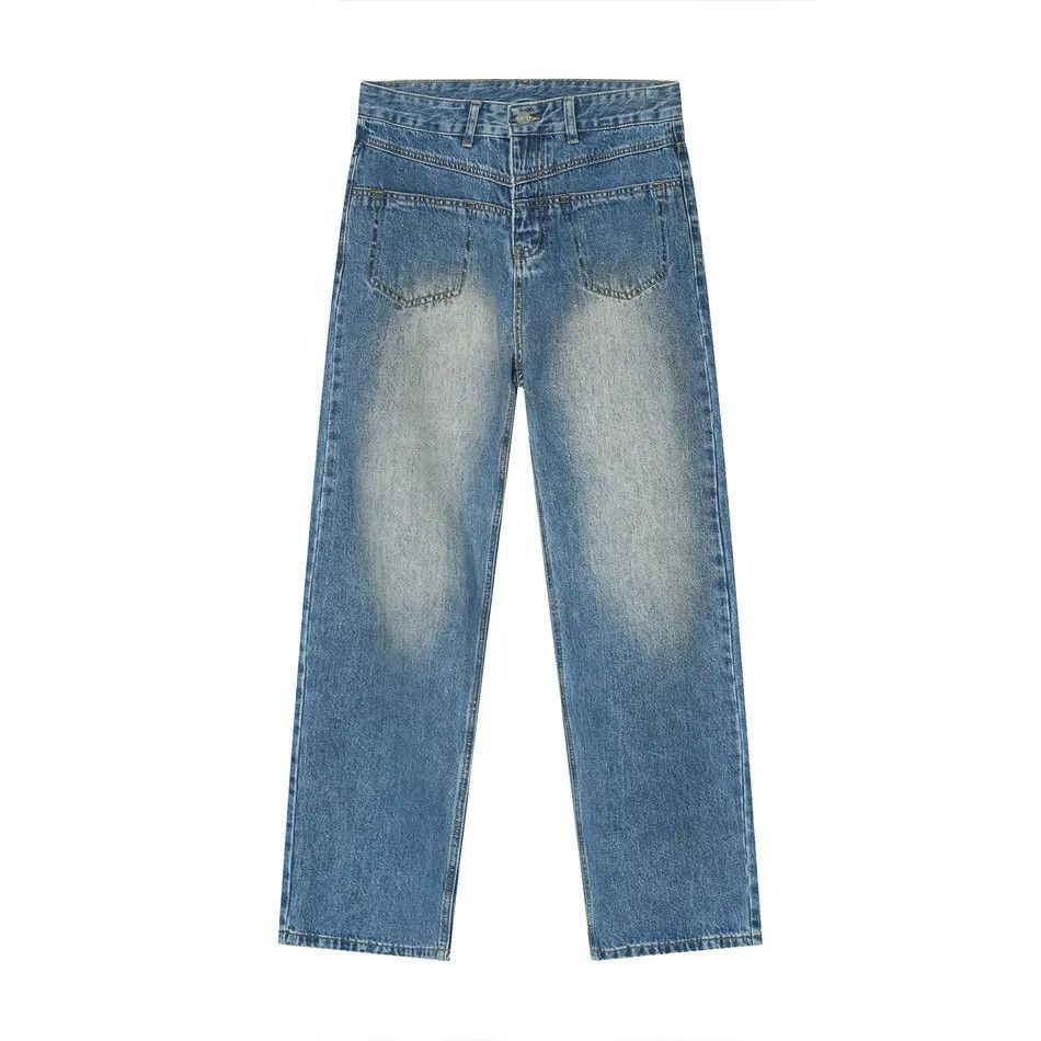Japanese Brand Retro loose high street straight leg jeans Size US 32 / EU 48 - 5 Thumbnail