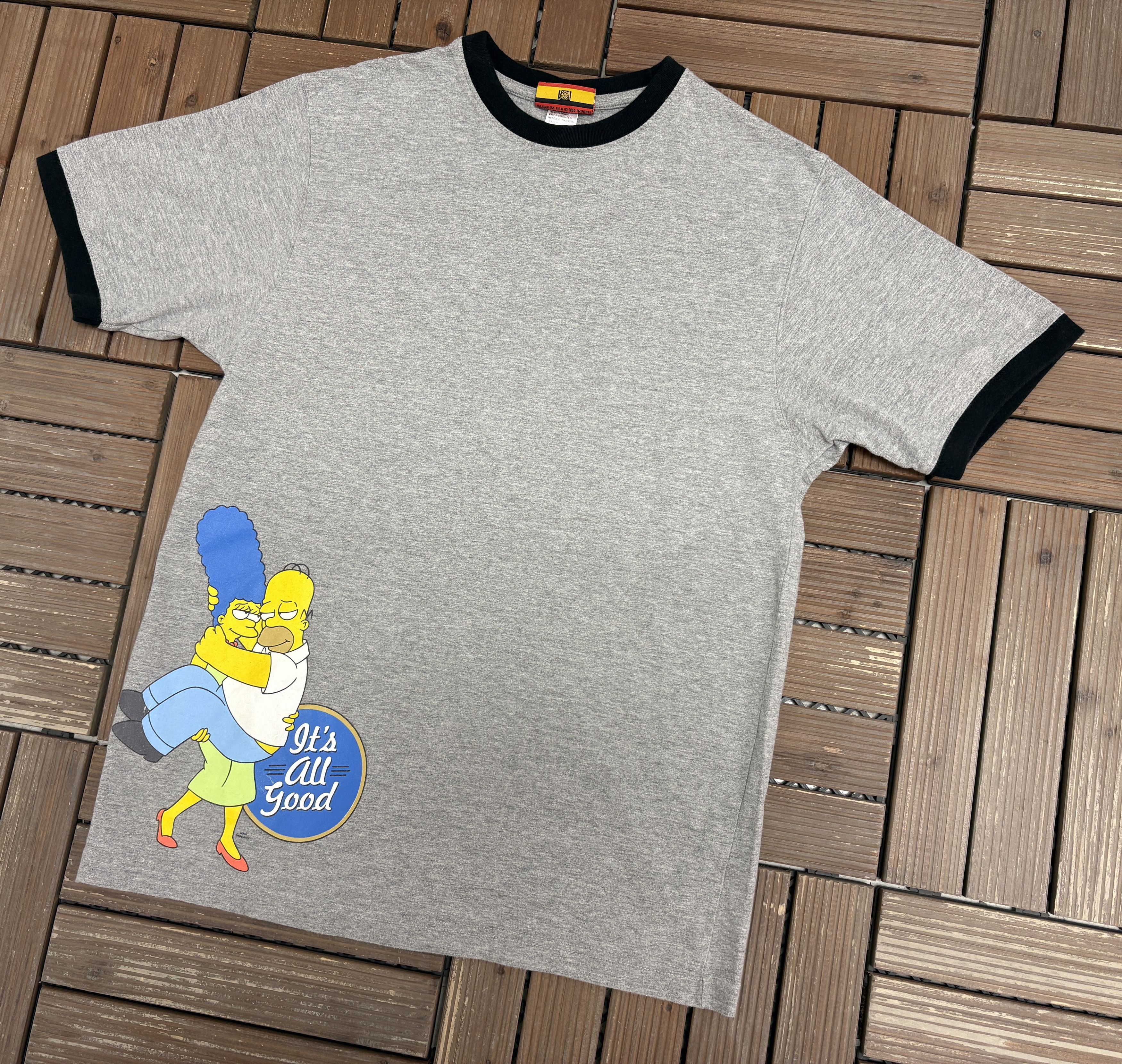 Vintage The Simpsons It's All Good Vintage Grey T-Shirt Tee Size US M / EU 48-50 / 2 - 3 Thumbnail