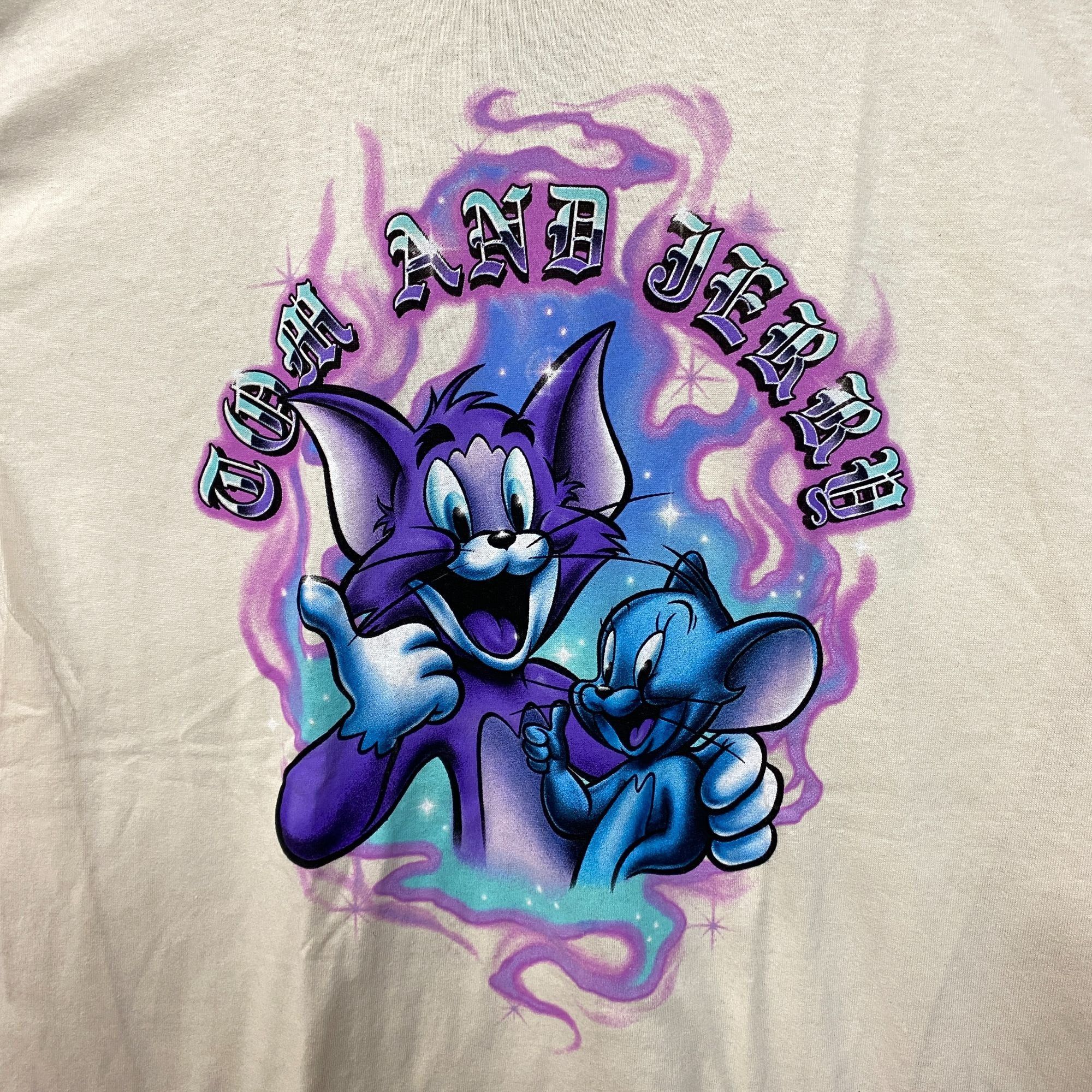 Other Tom and Jerry Airbrushed Cartoon Tshirt size medium Size US M / EU 48-50 / 2 - 2 Thumbnail