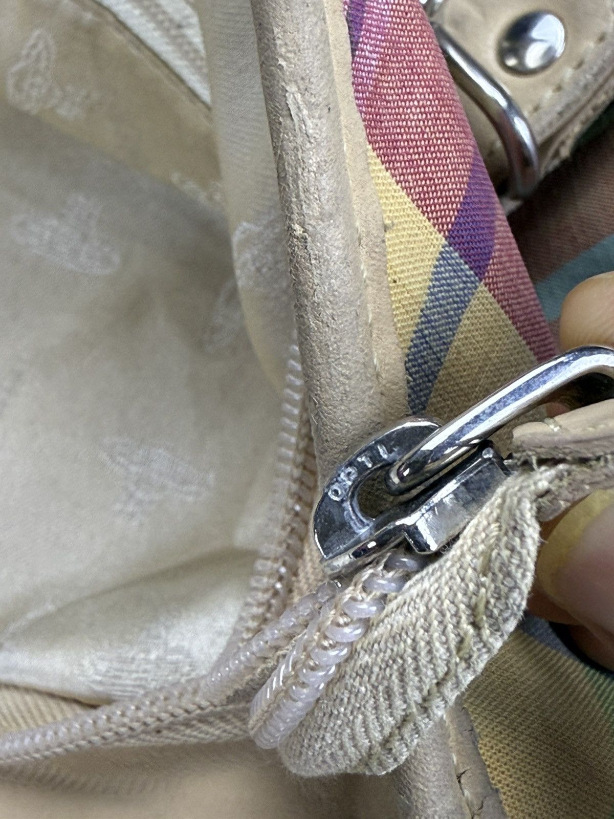 Vivienne Westwood Vintage VIVIENNE WESTWOOD Patchwork Checked Handbag Size ONE SIZE - 12 Thumbnail