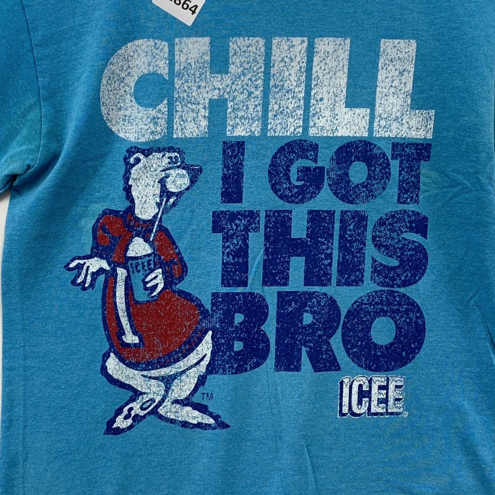 Vintage ICEE Chill I Got This Bro Shirt Blue Polar Bear Graphic Adult Small 18x27 Size US S / EU 44-46 / 1 - 7 Thumbnail