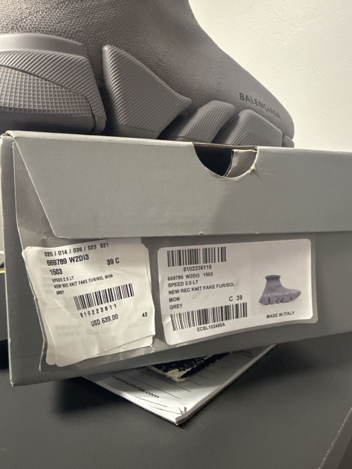 Balenciaga Speed 2.0 Sneaker “Dark Grey”
