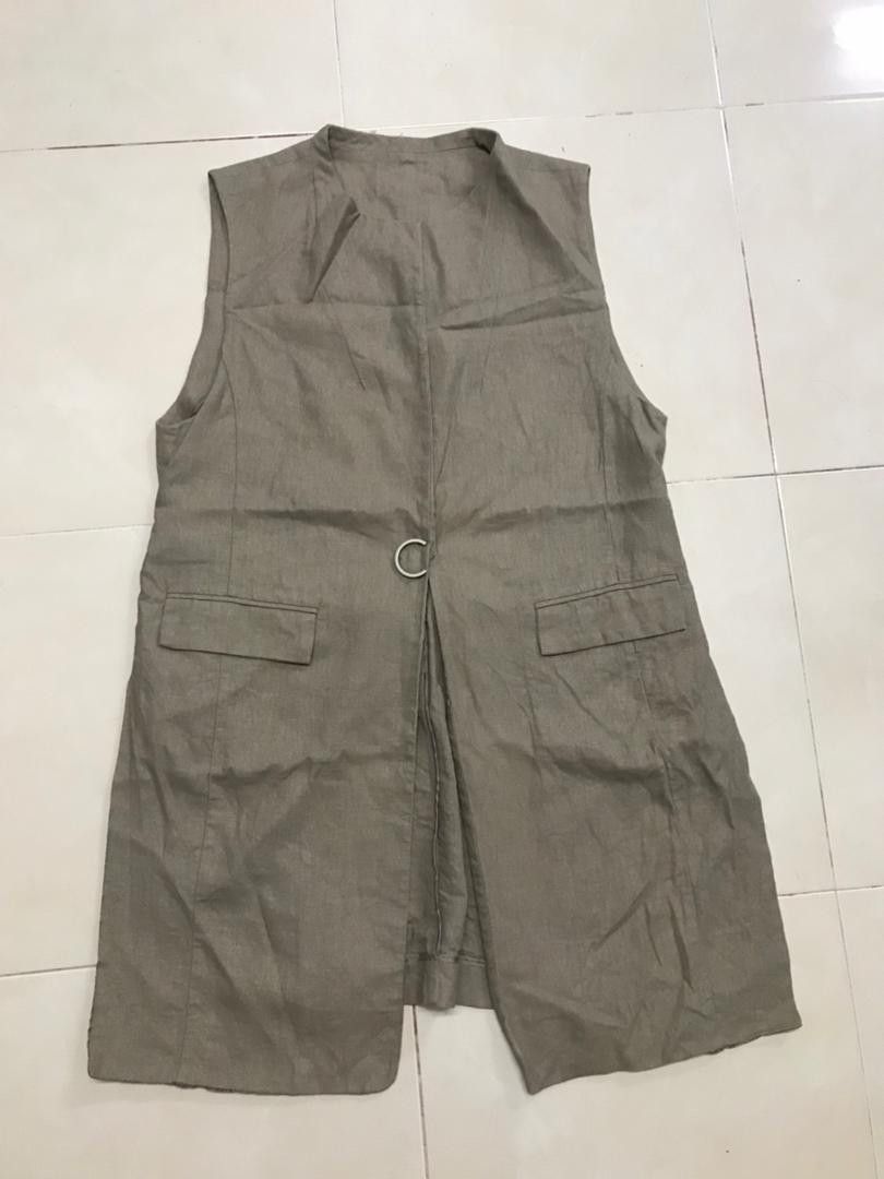 IF & Co. × Le Grande Bleu (L.G.B.) CHARABIA PARIS LINEN SLEEVELESS JACKET Size M / US 6-8 / IT 42-44 - 1 Thumbnail
