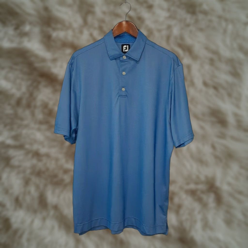 Footjoy FootJoy Polo Shirt Mens Size Large Blue Short Sleeve Golf Shirt Polo Shirt Regular Fit Collared Button Golf Sports Activewear Casual Size US L / EU 52-54 / 3 - 1 Thumbnail