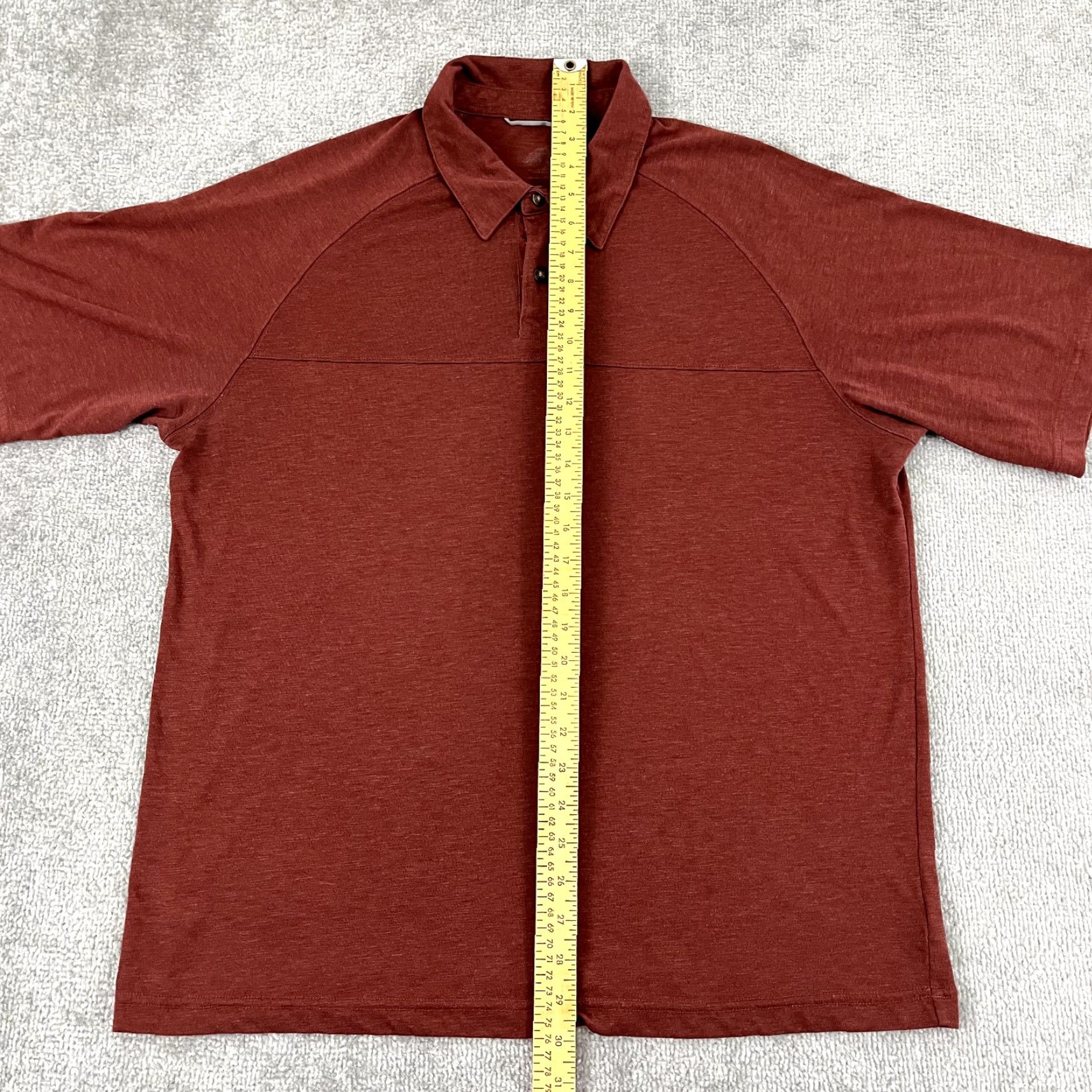 Eastern Mountain Sports EASTERN MOUNTAIN SPORTS Polo Shirt Mens Large Red Wool Blend Hiking Short Sleeve Shirt Size US L / EU 52-54 / 3 - 4 Thumbnail