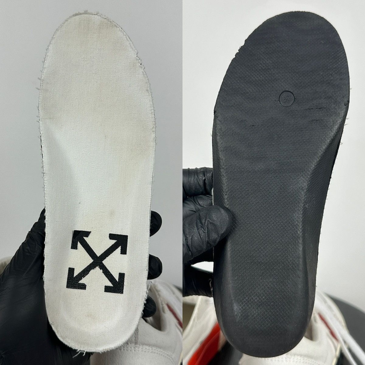 Off-White Off-White Vulcanized Virgil Abloh Low Top Sneakers Size US 7 / IT 37 - 24 Thumbnail