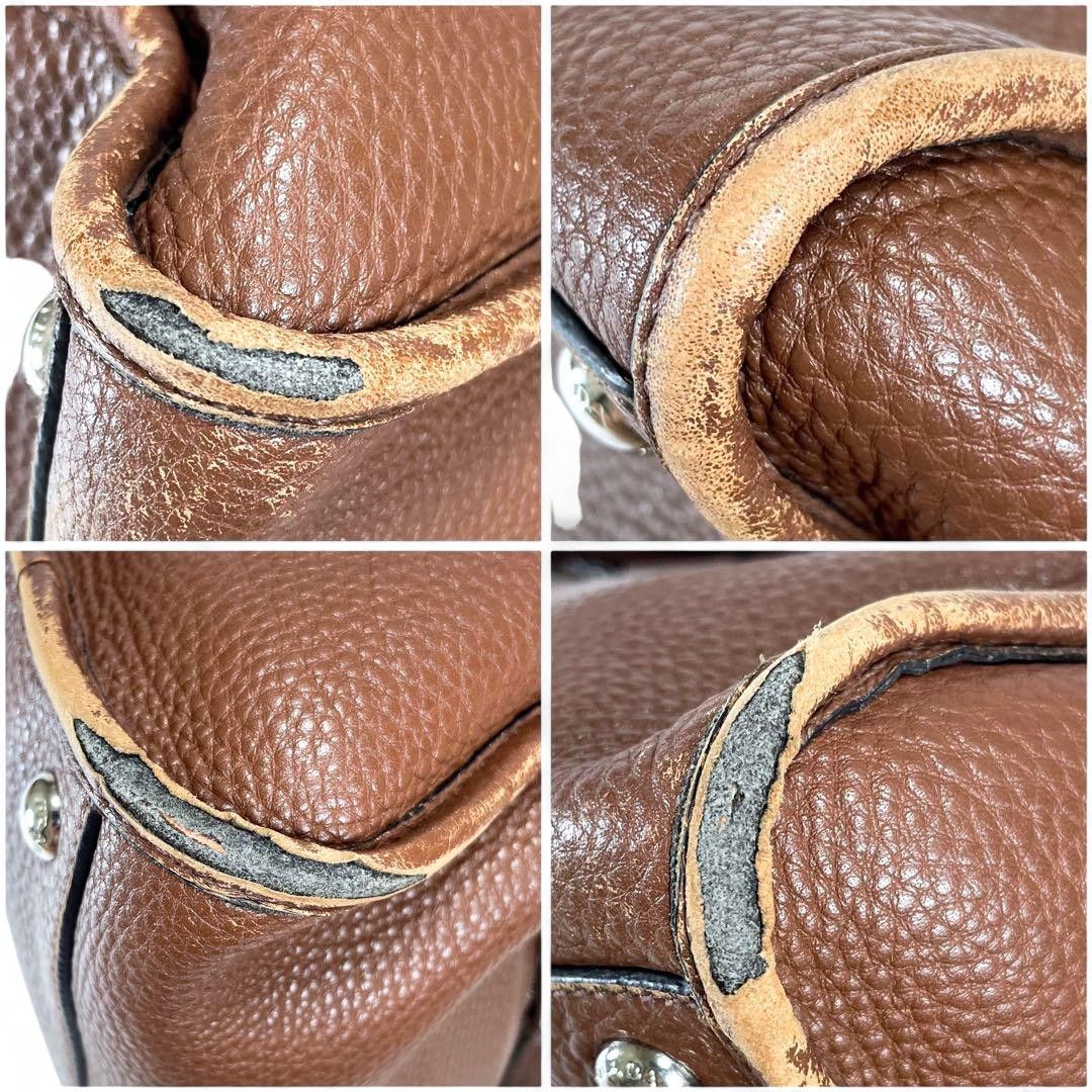 Prada Prada - Brown Leather Handbag Shoulder Bag Size ONE SIZE - 7 Thumbnail