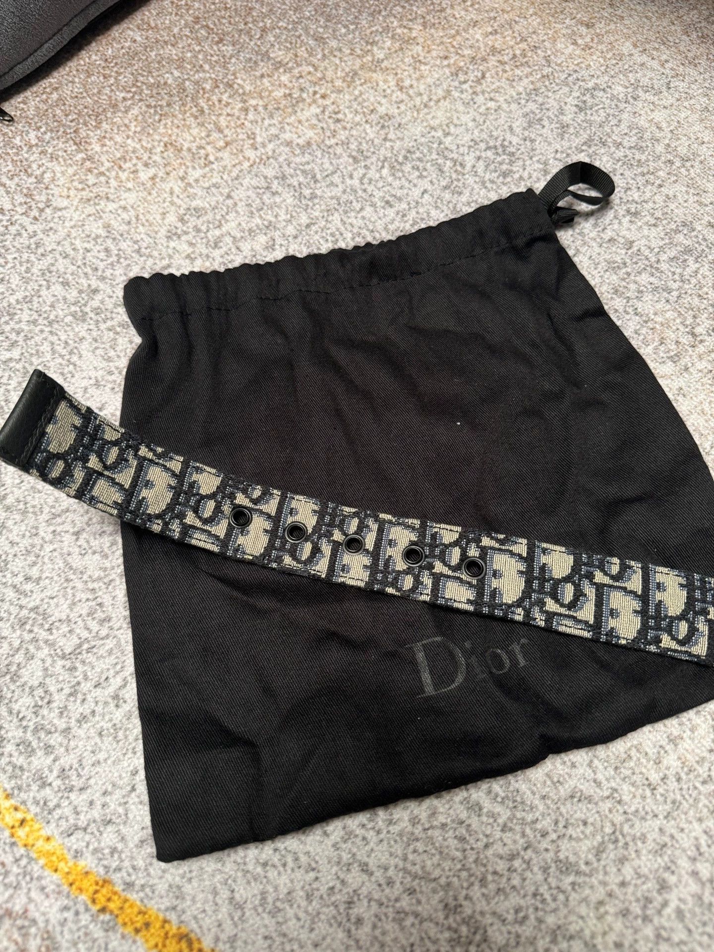 Dior Dior Oblique 3.5cm Black Belt 80 Size ONE SIZE - 6 Thumbnail