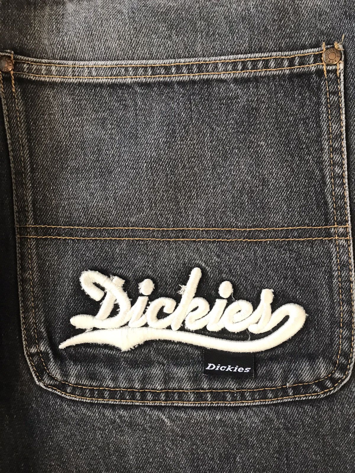 Dickies × Vintage Vintage dickies spell out embroidered denim Size US 40 / EU 56 - 6 Thumbnail