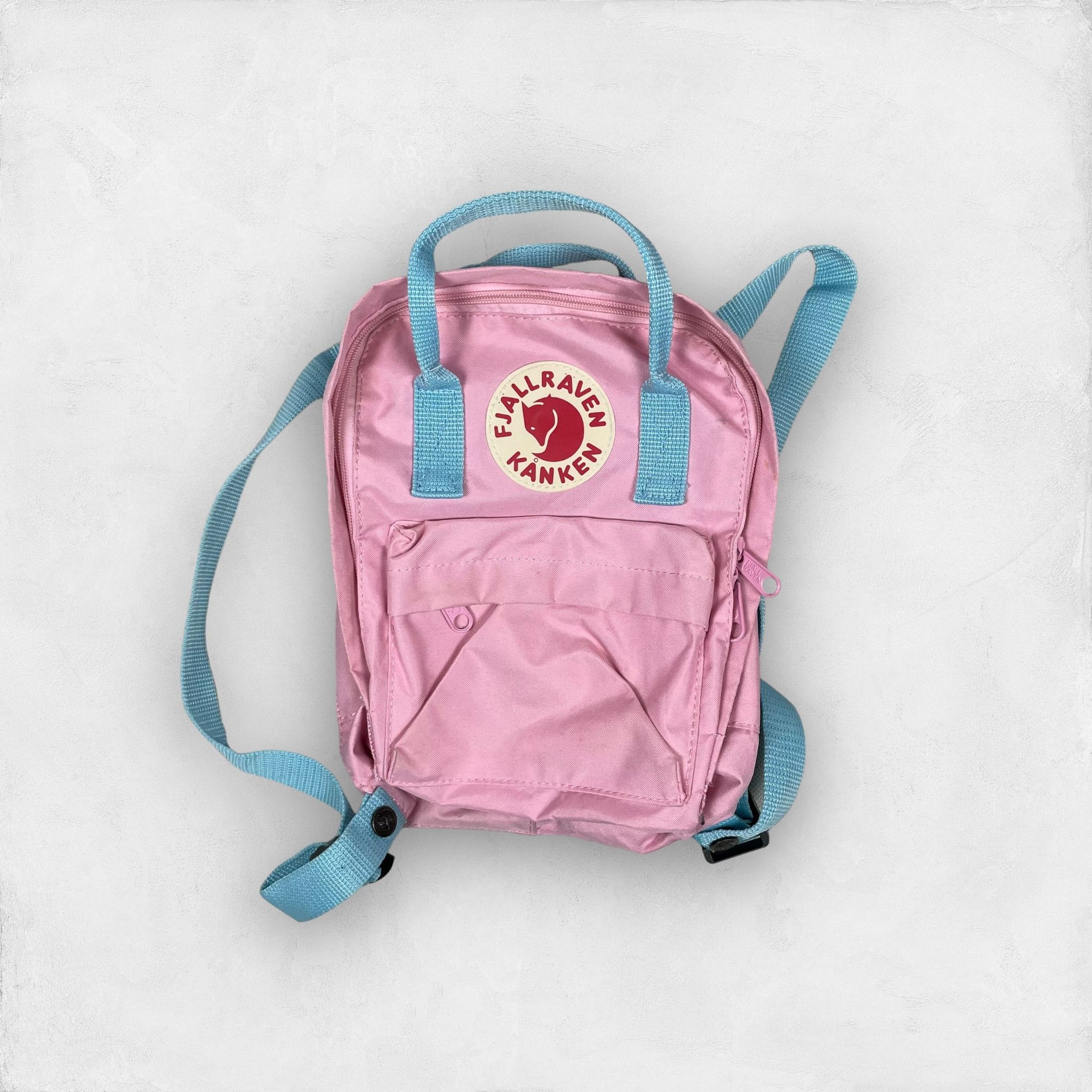 Kanken mini pink air blue online