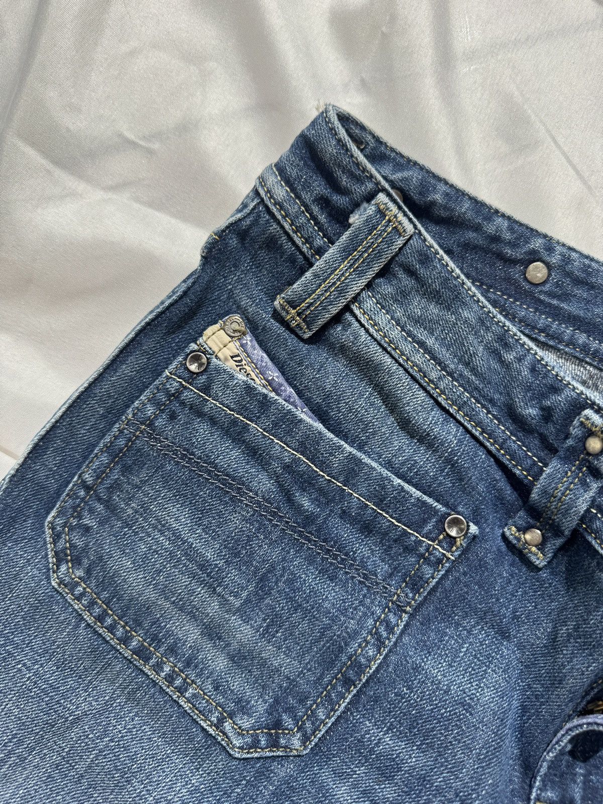 Diesel Diesel Vintage Low Rise Y2K Washed Bootcut Jeans Size 29" - 6 Thumbnail
