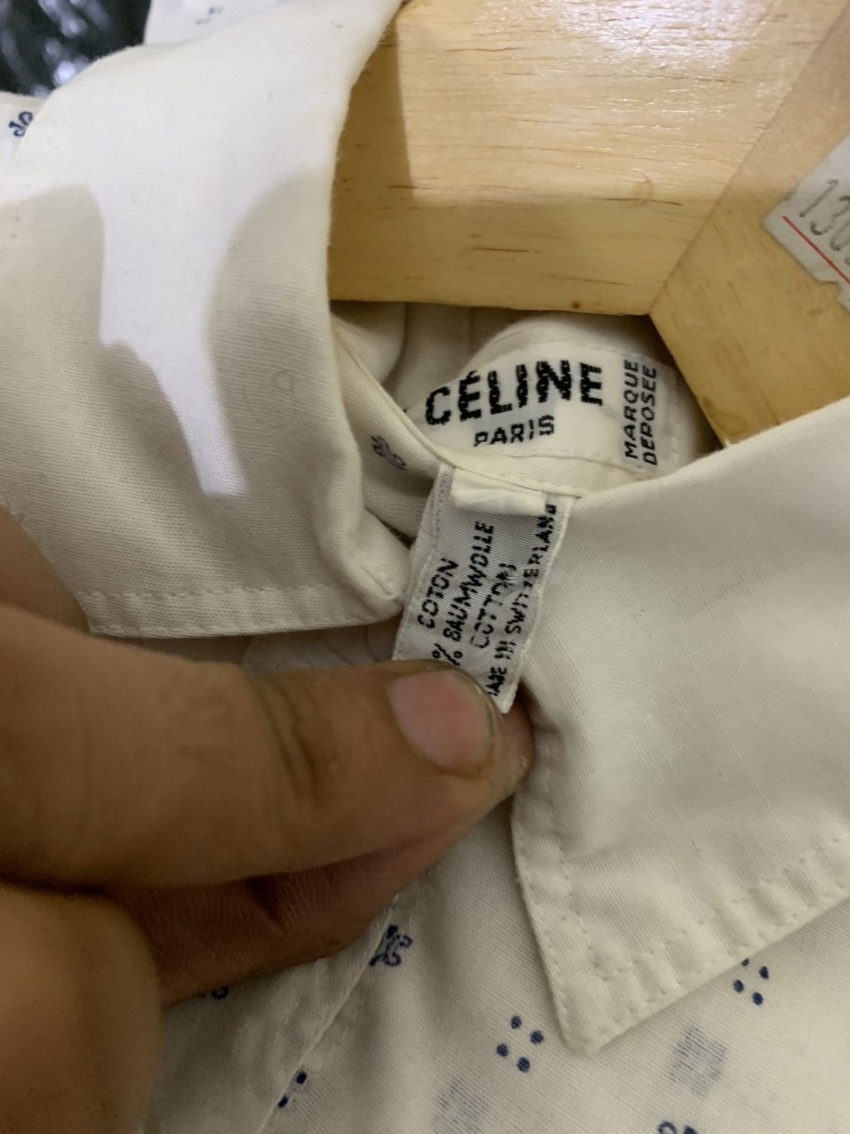Celine 🌪️ACEPT OFFER🌪️Vintage Celine Monogram Shirt Size M / US 6-8 / IT 42-44 - 5 Thumbnail