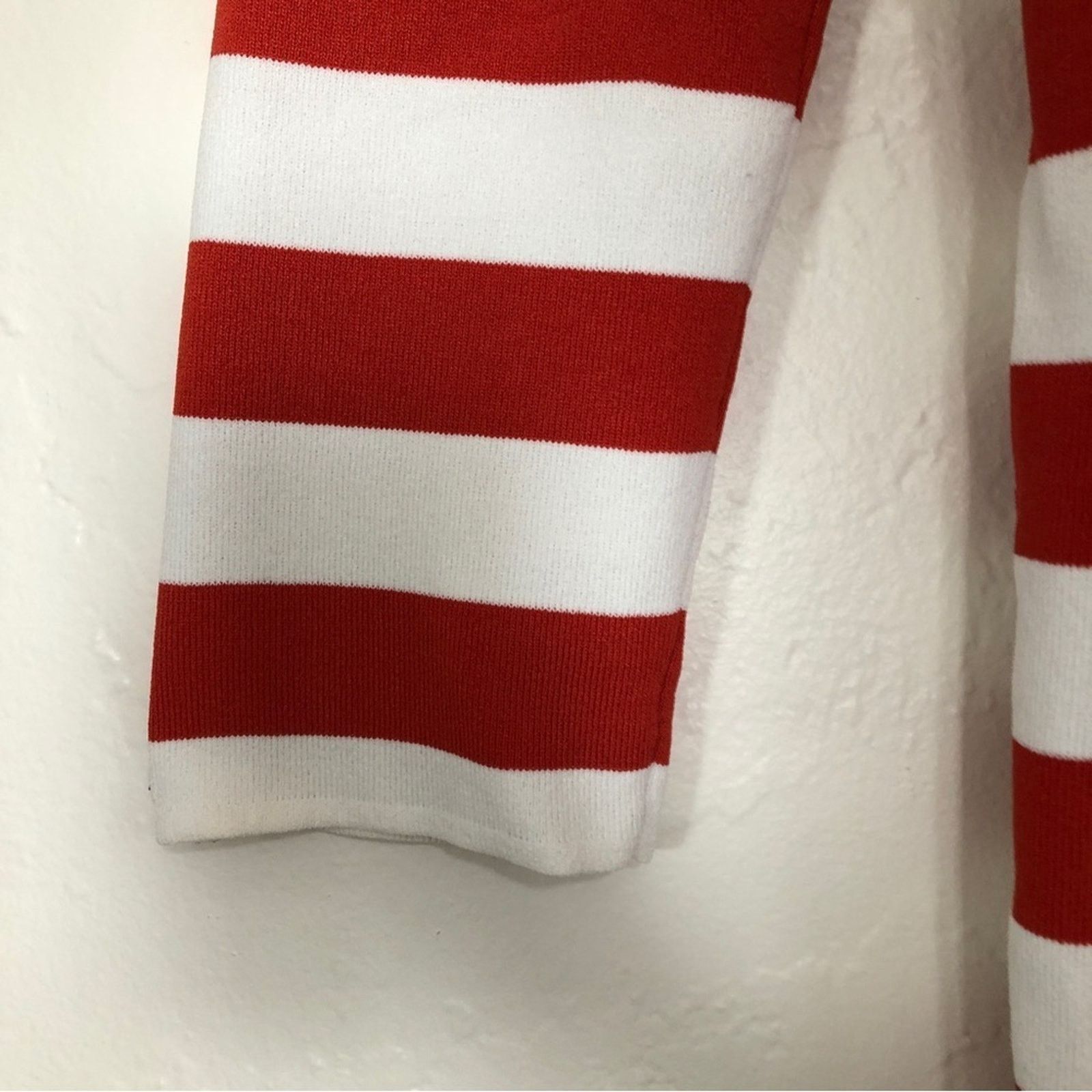 Other Kenar Red and White Striped Square Neck Tie Knot Sweater Top Size L / US 10 / IT 46 - 7 Thumbnail