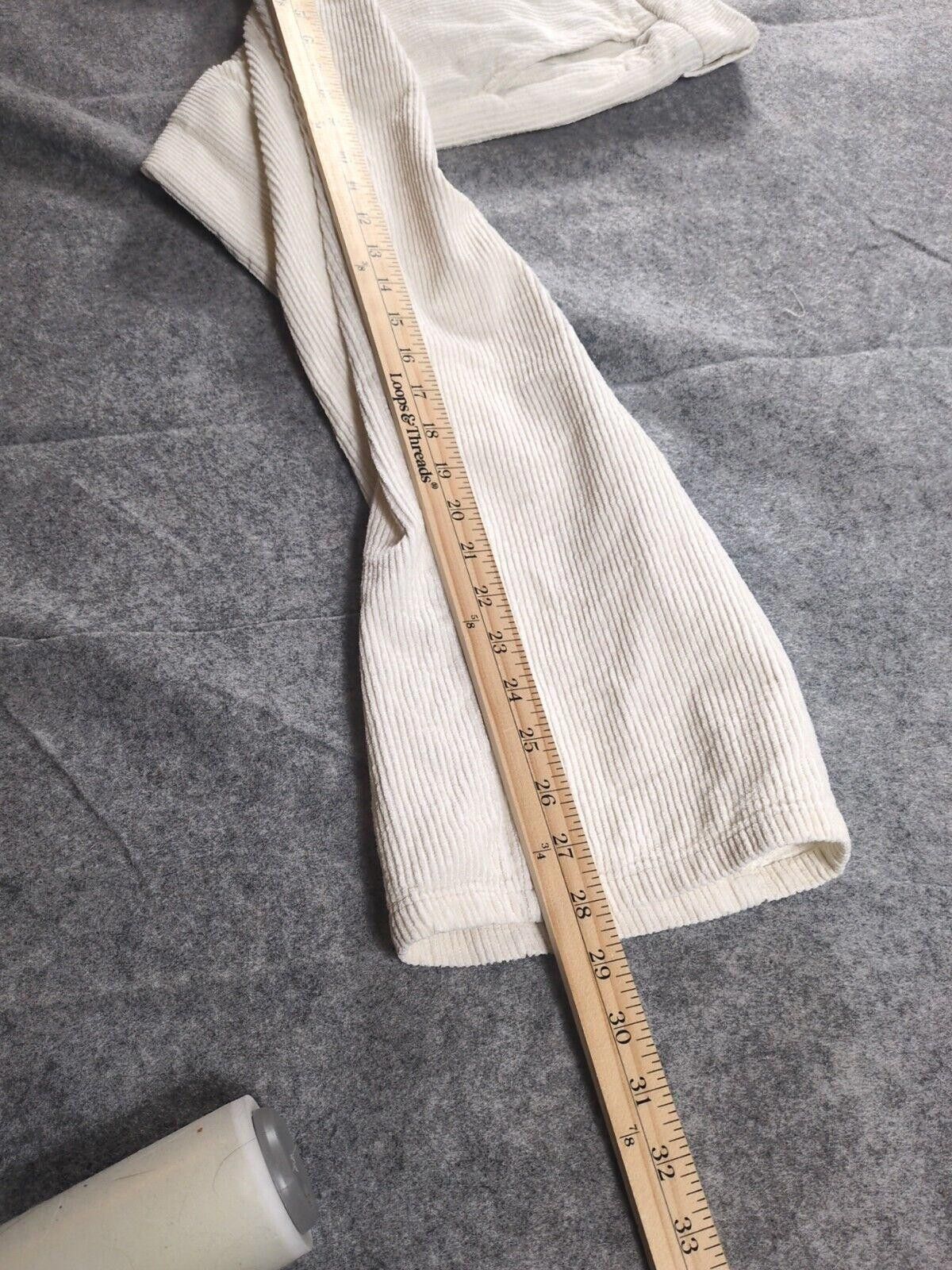 Designer FTP Corduroy Chino Pants 34 White Embroidered Logo Size US 34 / EU 50 - 6 Thumbnail