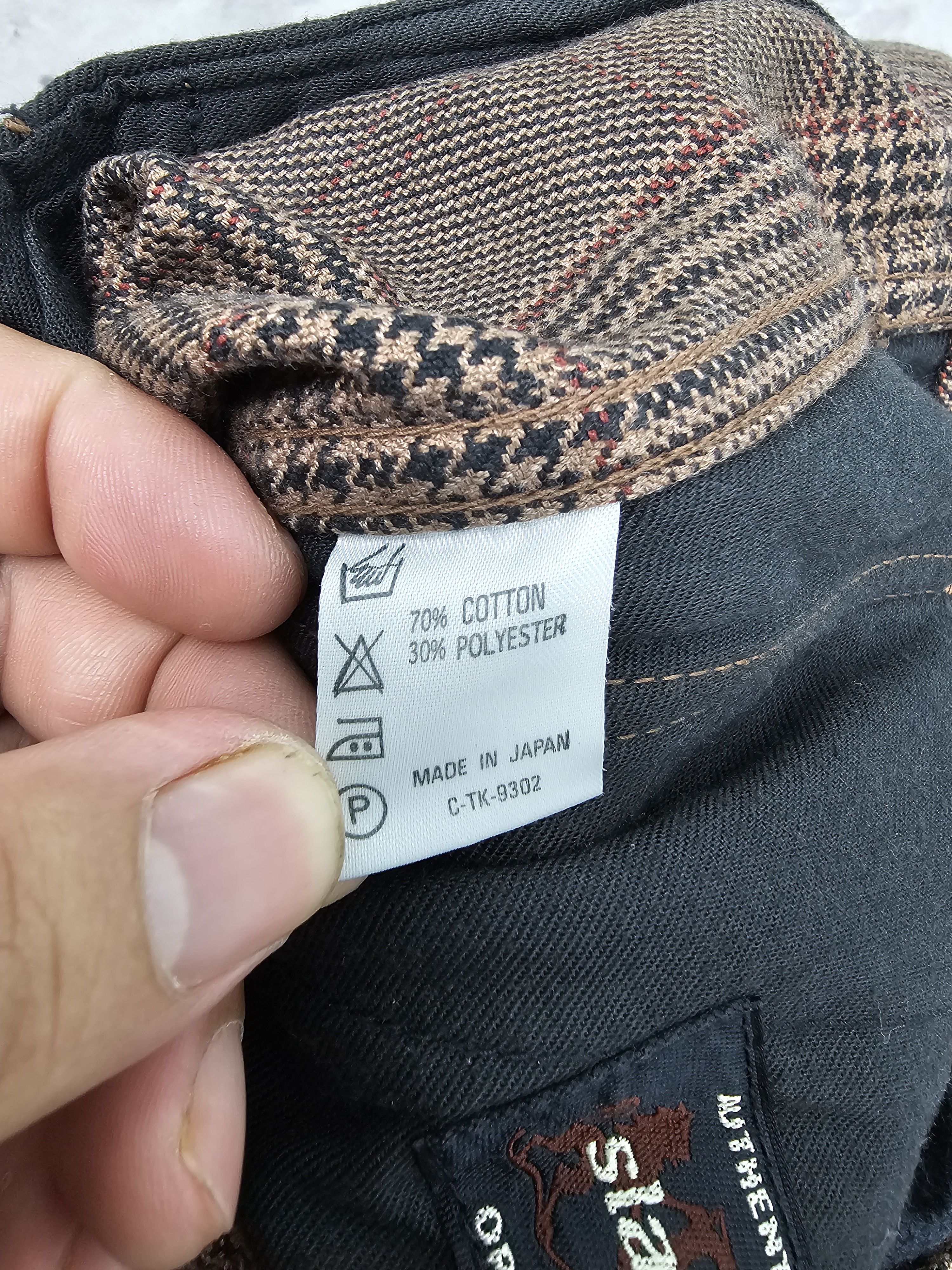 Japanese Brand SLAP SHOT Plaid Checked Bondage Punk Design Jeans JB0236 Size US 34 / EU 50 - 14 Thumbnail