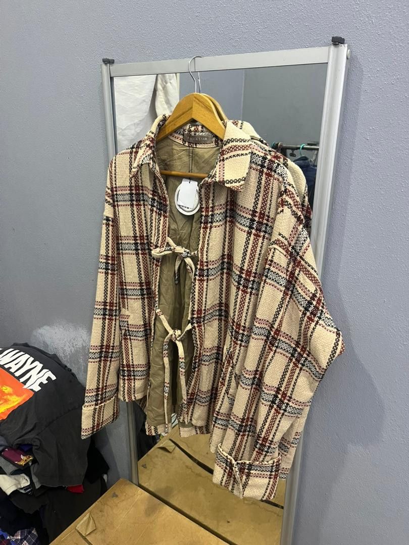 Japanese Brand Alexia Stam Plaid Jacket Deadstock w/ Retail Tag Size US XL / EU 56 / 4 - 2 Thumbnail