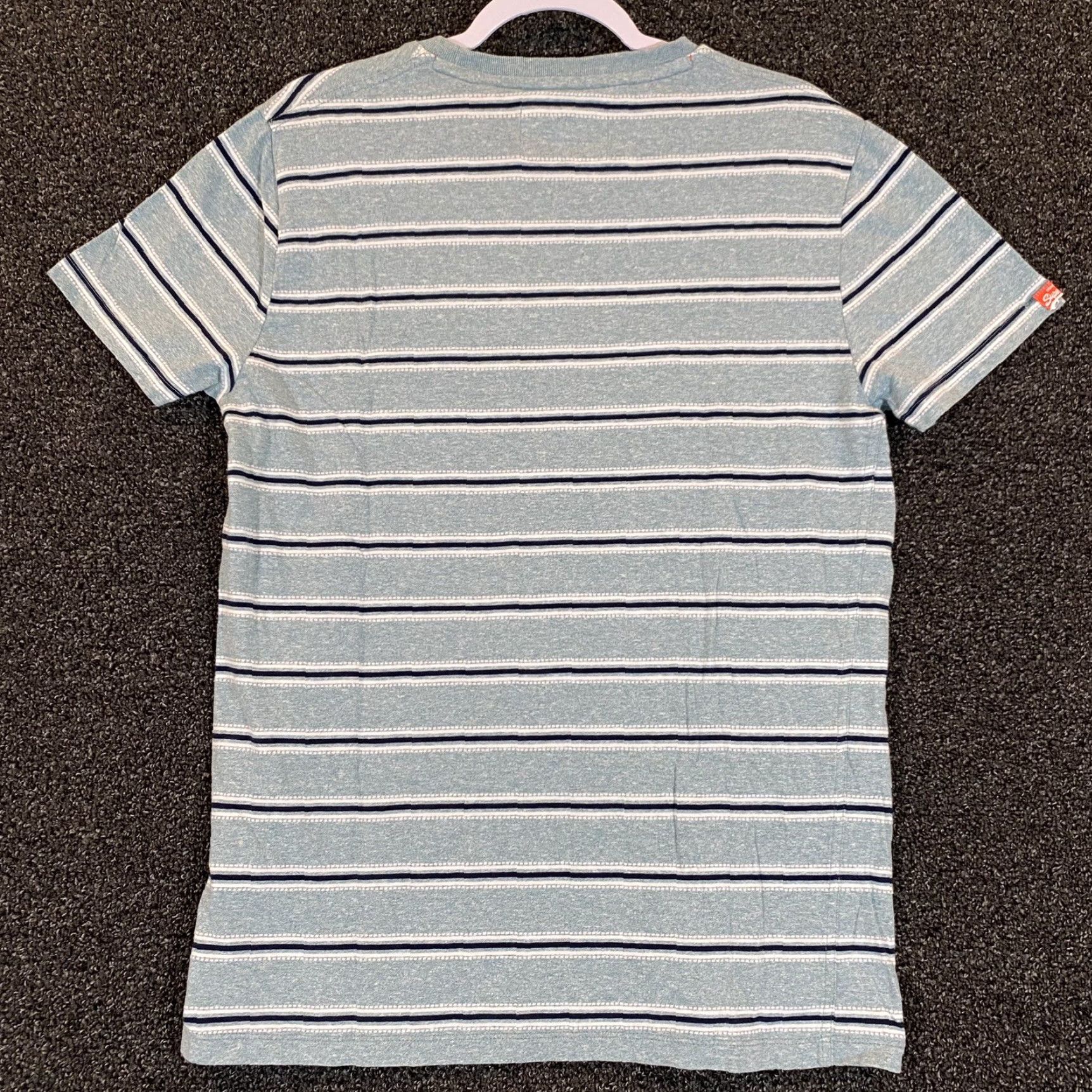 Superdry VINTAGE is not applicable. Title: Superdry Shirt Mens M/L Blue Tee Striped Short Sleeve Casual Top Shirt Mens L Blue Striped Short Sleeve Logo Top Size US L / EU 52-54 / 3 - 7 Thumbnail