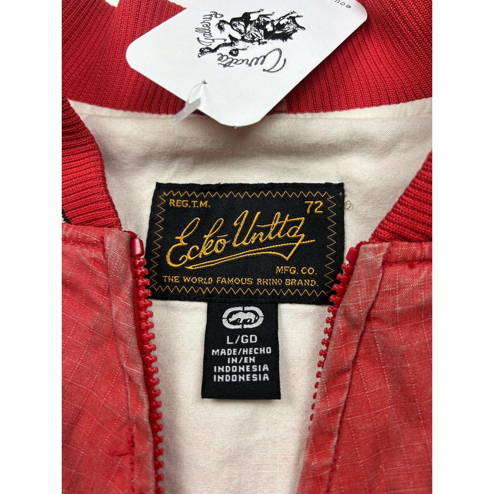 Vintage Vintage Y2K Ekko UNLTD Logo Two Tone Bomber Jacket L Size US L / EU 52-54 / 3 - 3 Thumbnail