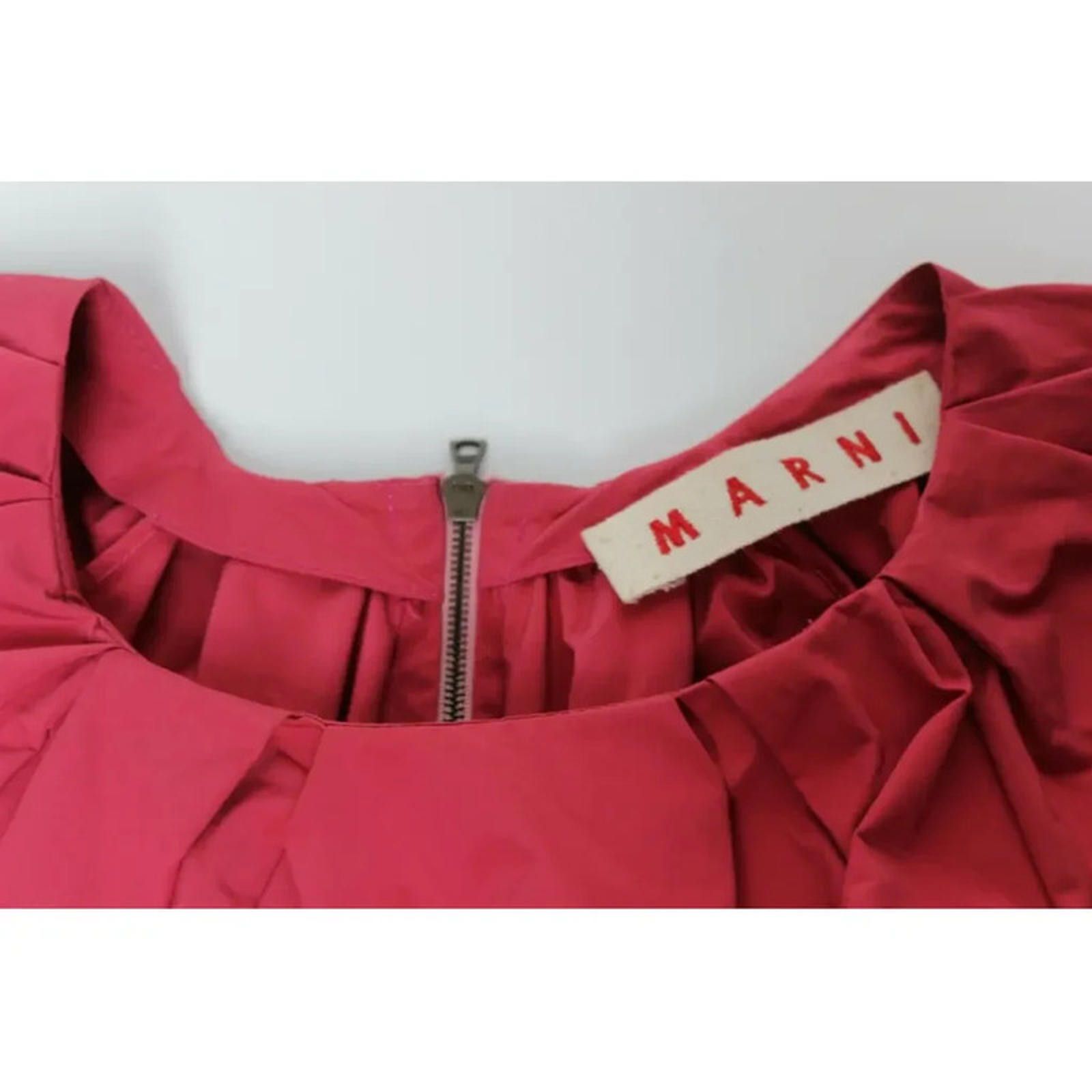 Marni MARNI Pink Loose fitted A-line Dress It 46 uk 14 Size L / US 10 / IT 46 - 4 Thumbnail