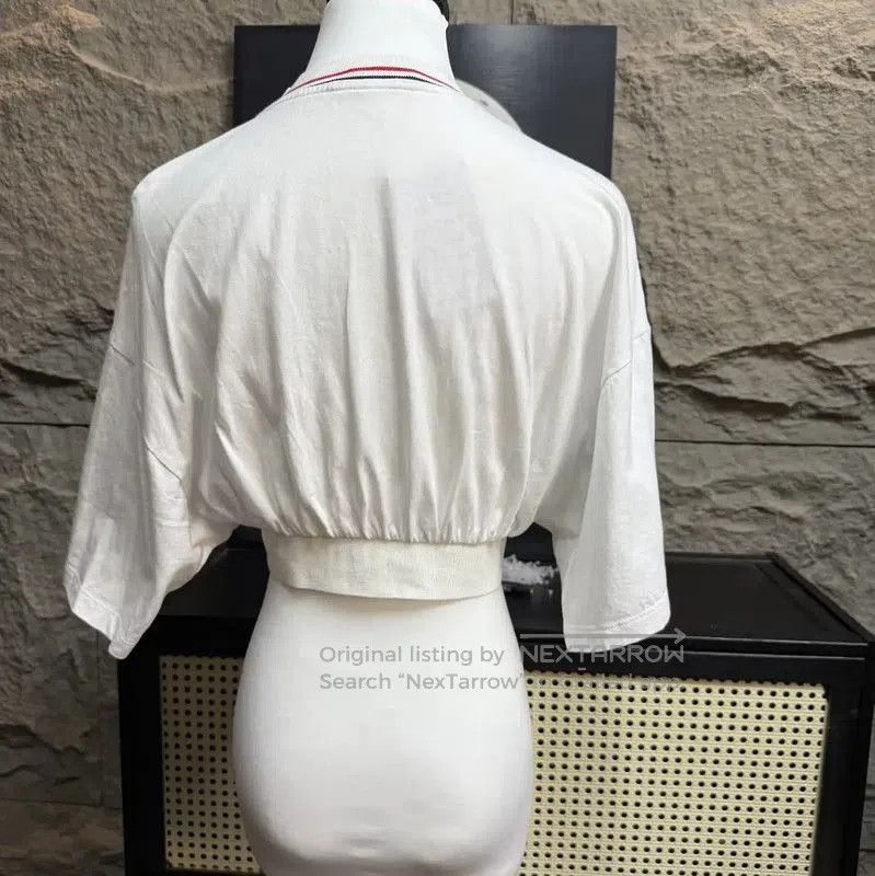 Miu Miu Miu Miu White Cotton Cropped T-Shirt . Size XXS / US 00 / IT 34 - 2 Thumbnail