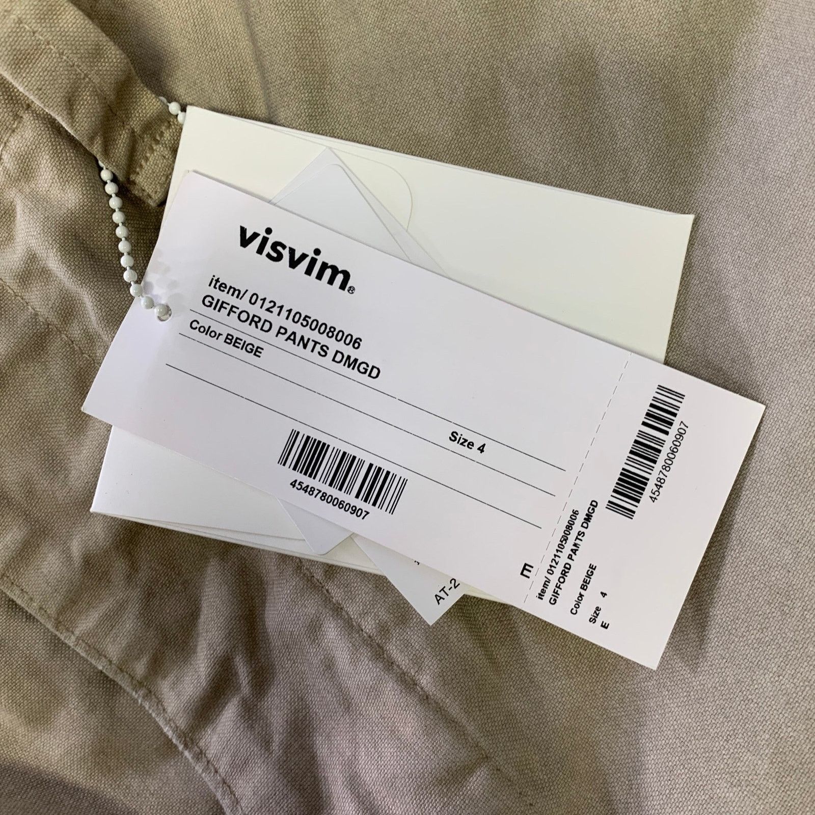 Visvim VISVIM Khaki Distressed Cotton Button Fly Casual Pants Size US 37 - 8 Thumbnail