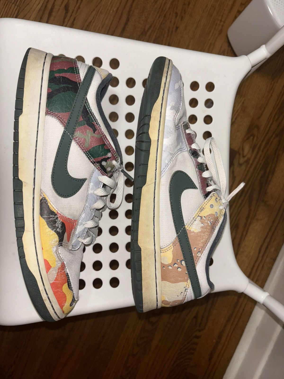 Nike Nike Dunk Low SE Sail Multi-Camo Size 10 Size US 10 / EU 43 - 1 Thumbnail