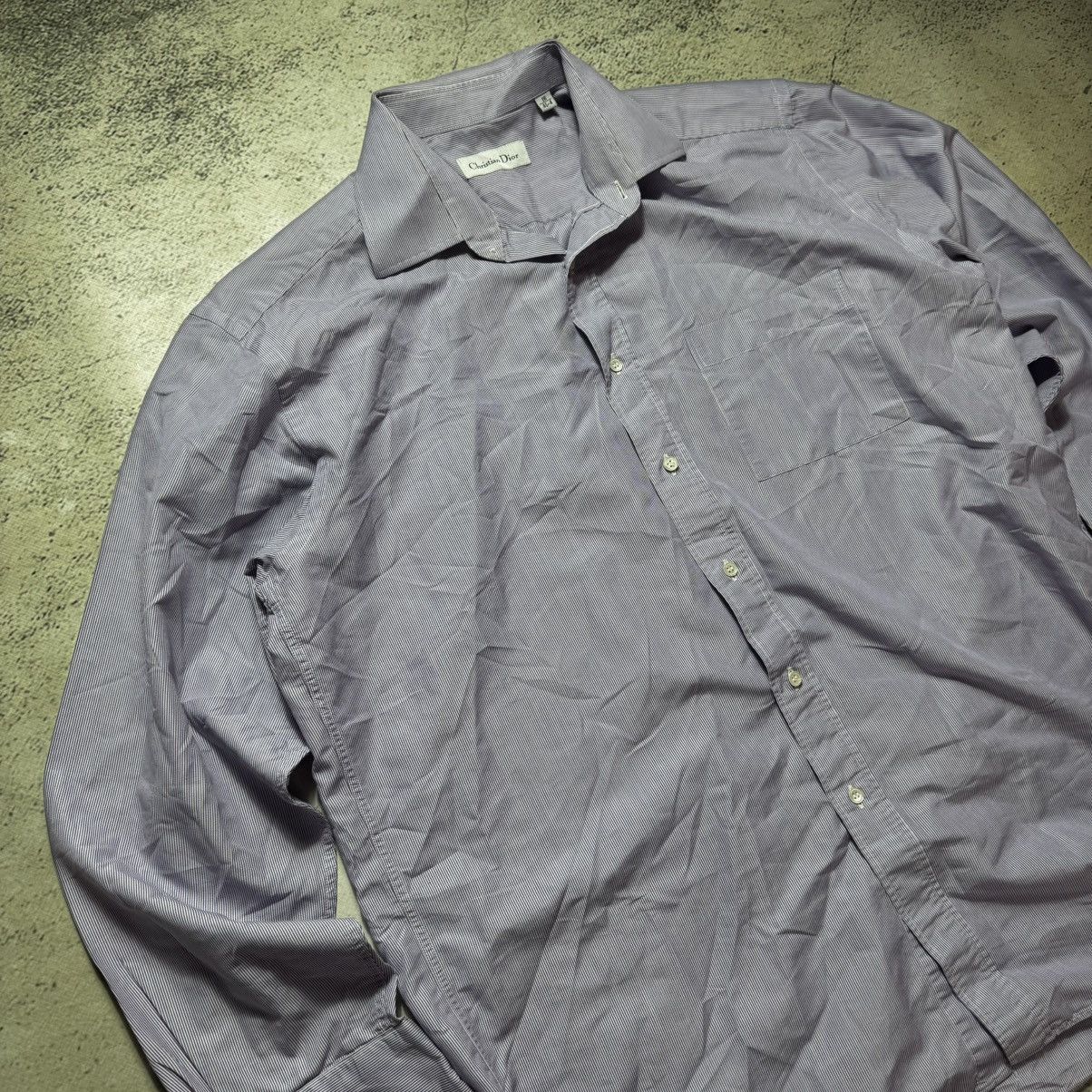 Christian Dior Monsieur vintage christian dior striped shirt button ups luxury Size US L / EU 52-54 / 3 - 2 Thumbnail