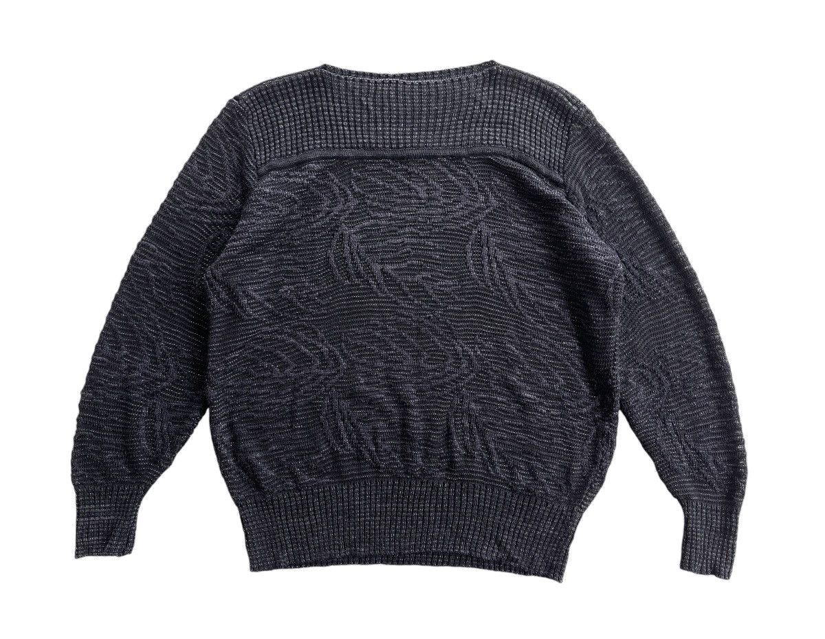 Courreges Vintage Courreges Rayon Abstract Knitted Sweater Size L / US 10 / IT 46 - 2 Thumbnail