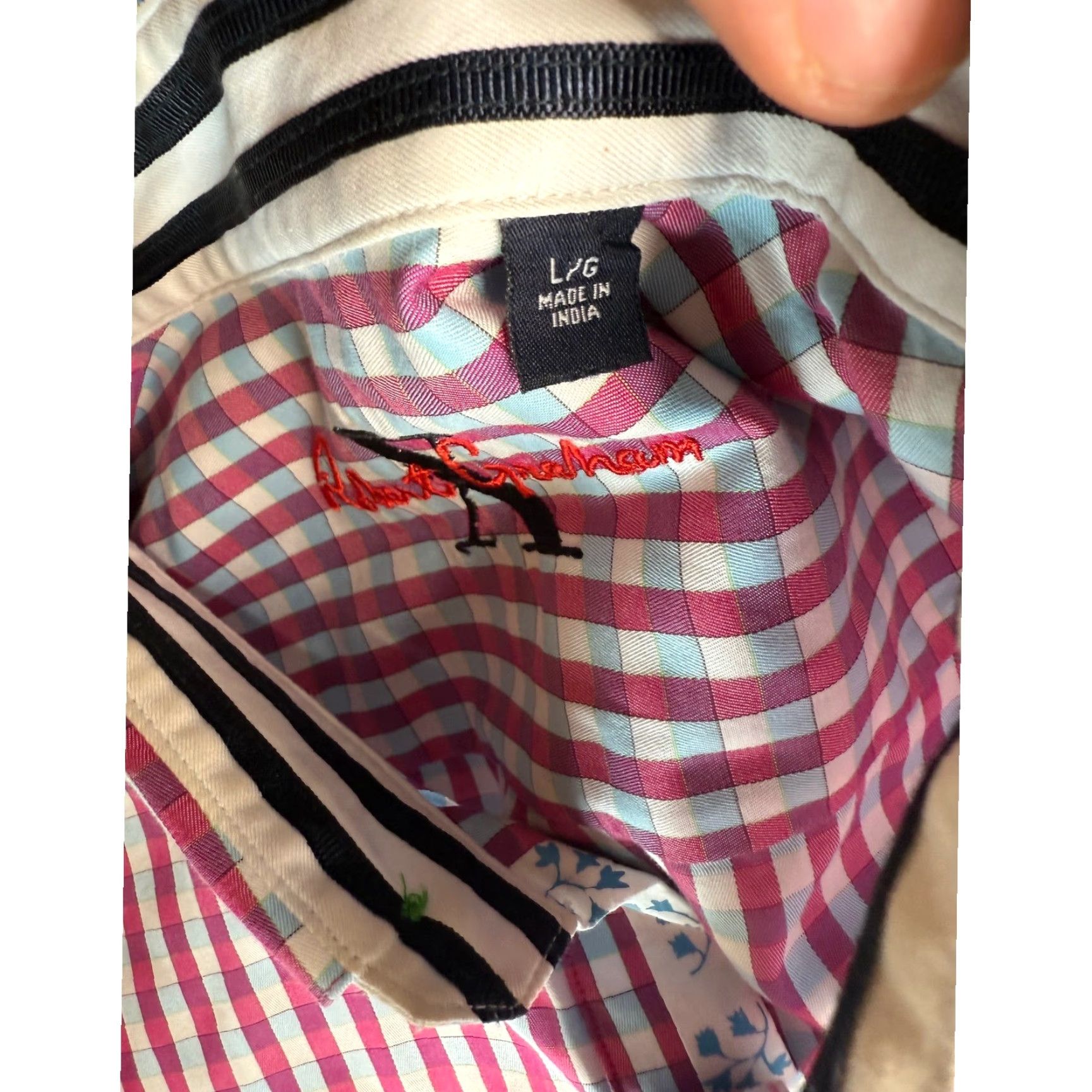 Robert Graham Robert Graham Mens L/G Long Sleeve Checkered Button Down Casual Shirt Size US L / EU 52-54 / 3 - 3 Thumbnail