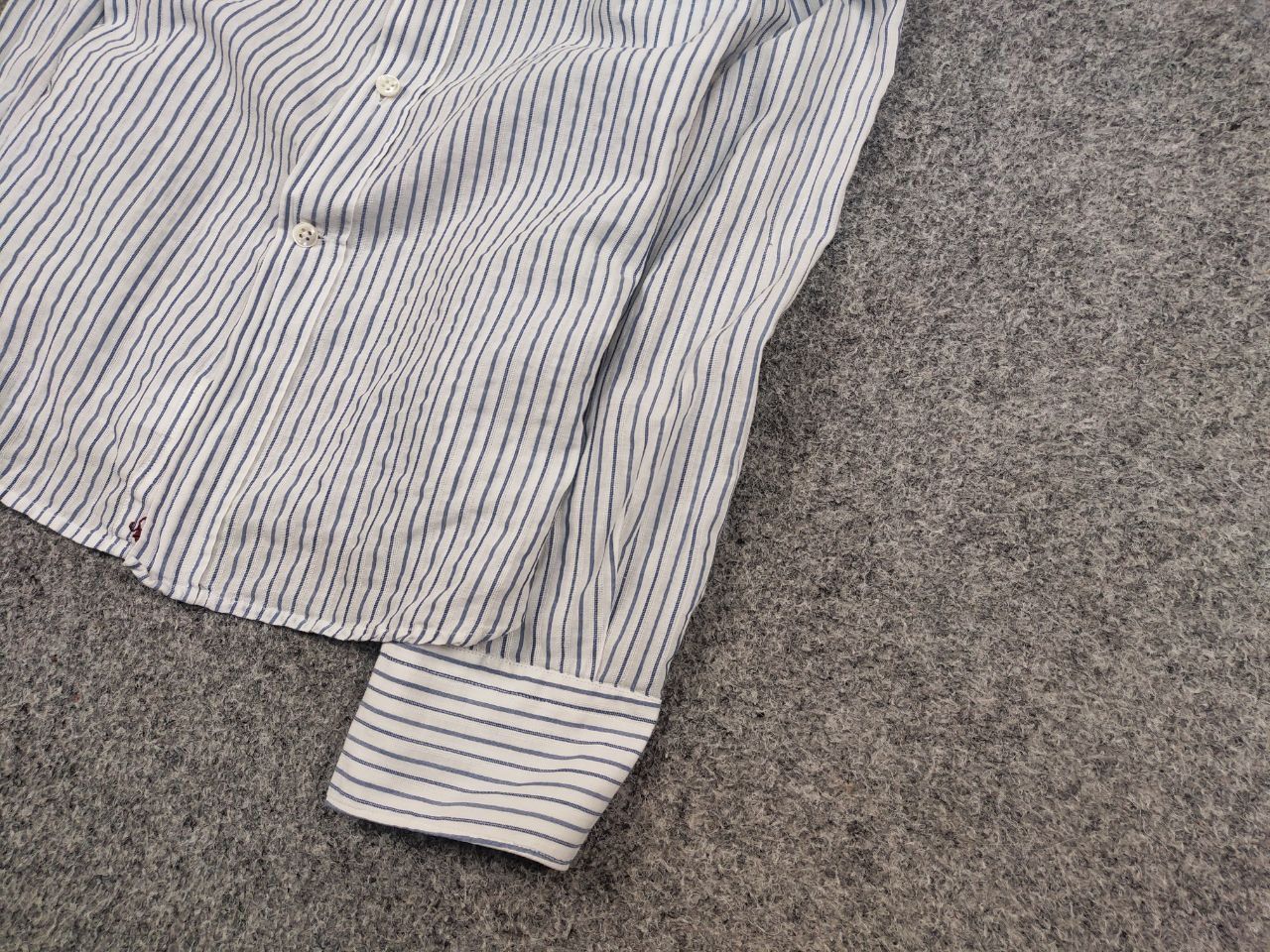 Glanshirt Glanshirt Japan Design Blue/White Striped button Shirt Size US M / EU 48-50 / 2 - 5 Thumbnail