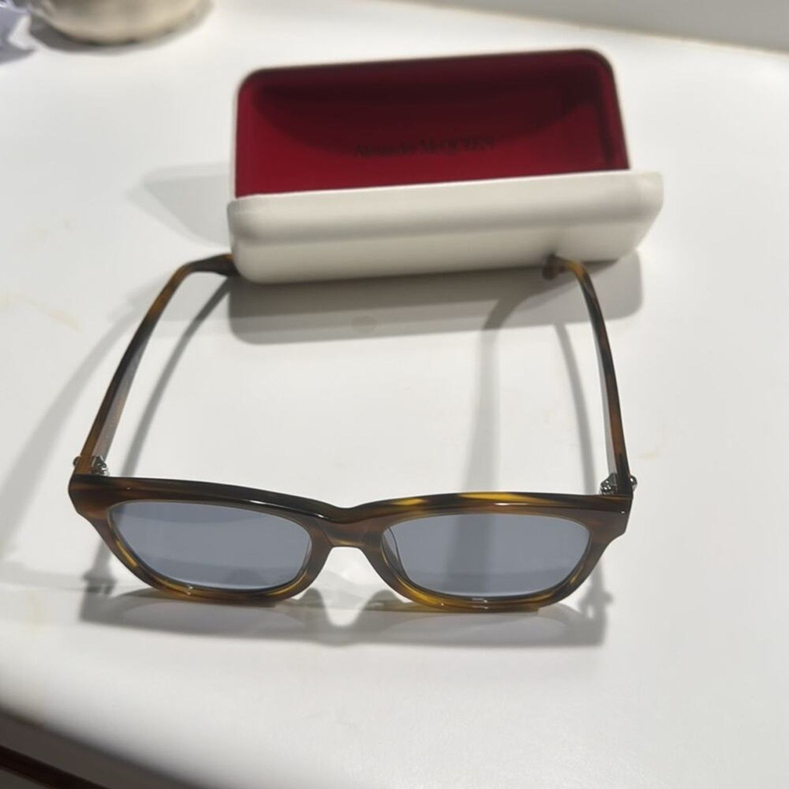 Alexander McQueen McQueen 56mm Square Sunglasses Size ONE SIZE - 4 Thumbnail
