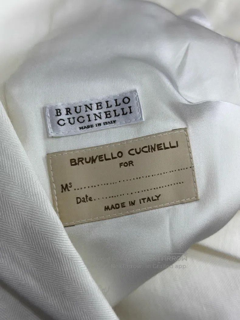Brunello Cucinelli Brunello Cucinelli White Blazer Jacket Size XS / US 0-2 / IT 36-38 - 5 Thumbnail
