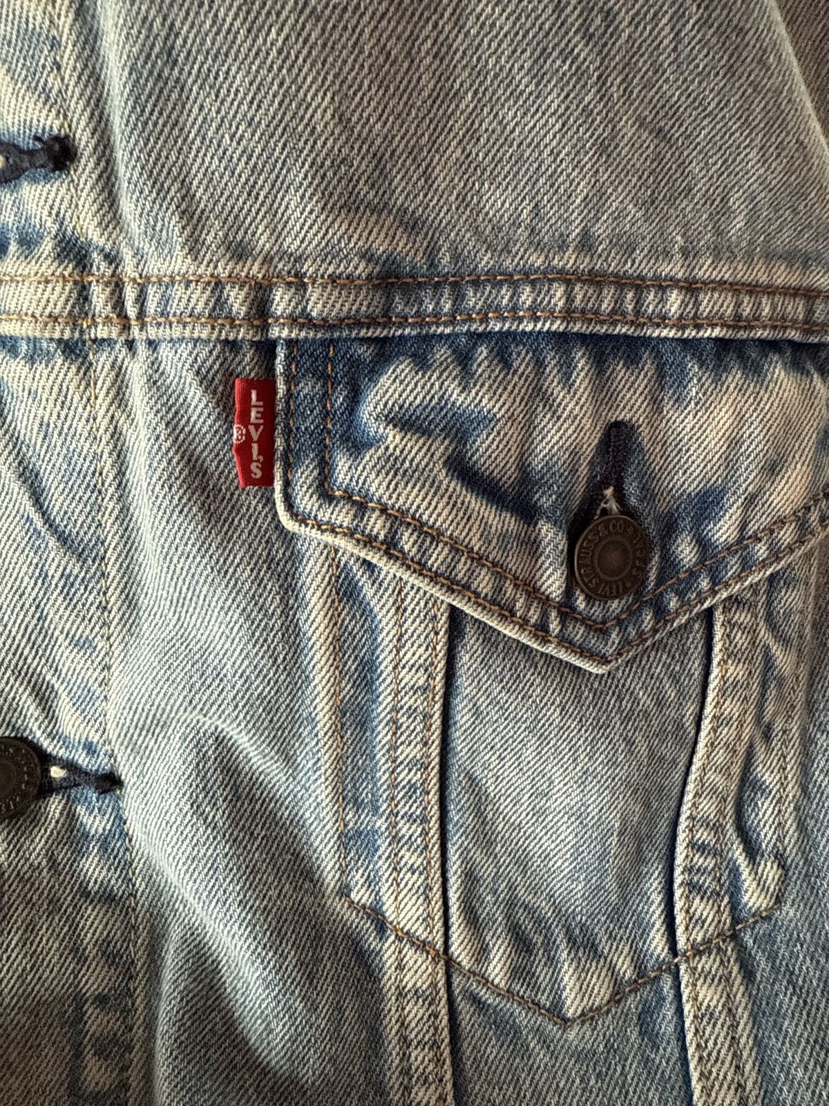 Sp5der SP5DER WEB PRINT VINTAGE DENIM JACKET Size US L / EU 52-54 / 3 - 3 Thumbnail