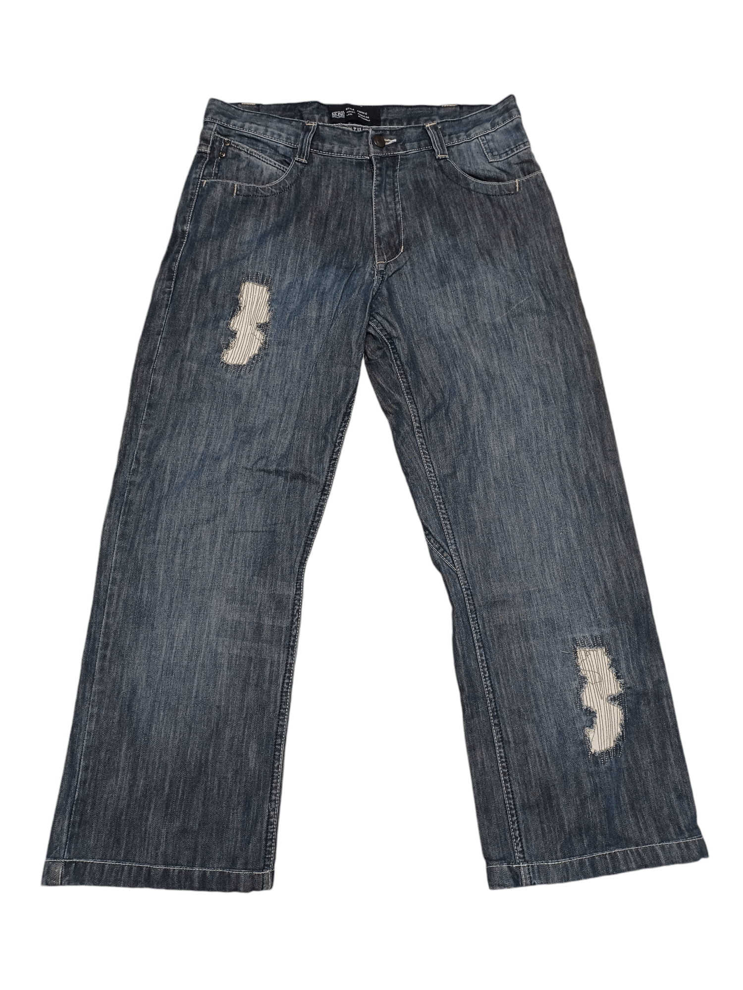 Tantum TANTUM DISTRESSED AVANTGARDE JAPANESE RELAXED JEANS DENIM Size US 34 / EU 50 - 1 Thumbnail