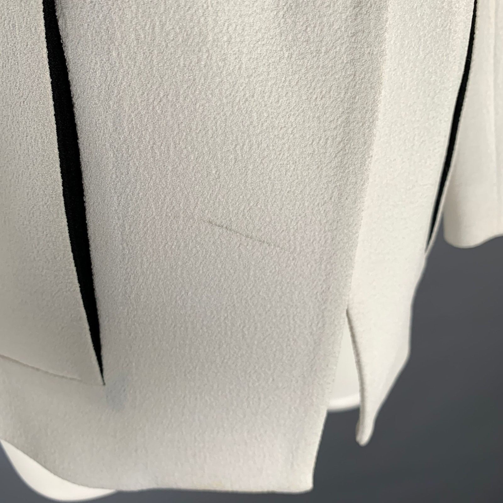 The Kooples THE KOOPLES Size 40 White Black Polyester Blend Jacket Size M / US 6-8 / IT 42-44 - 5 Thumbnail