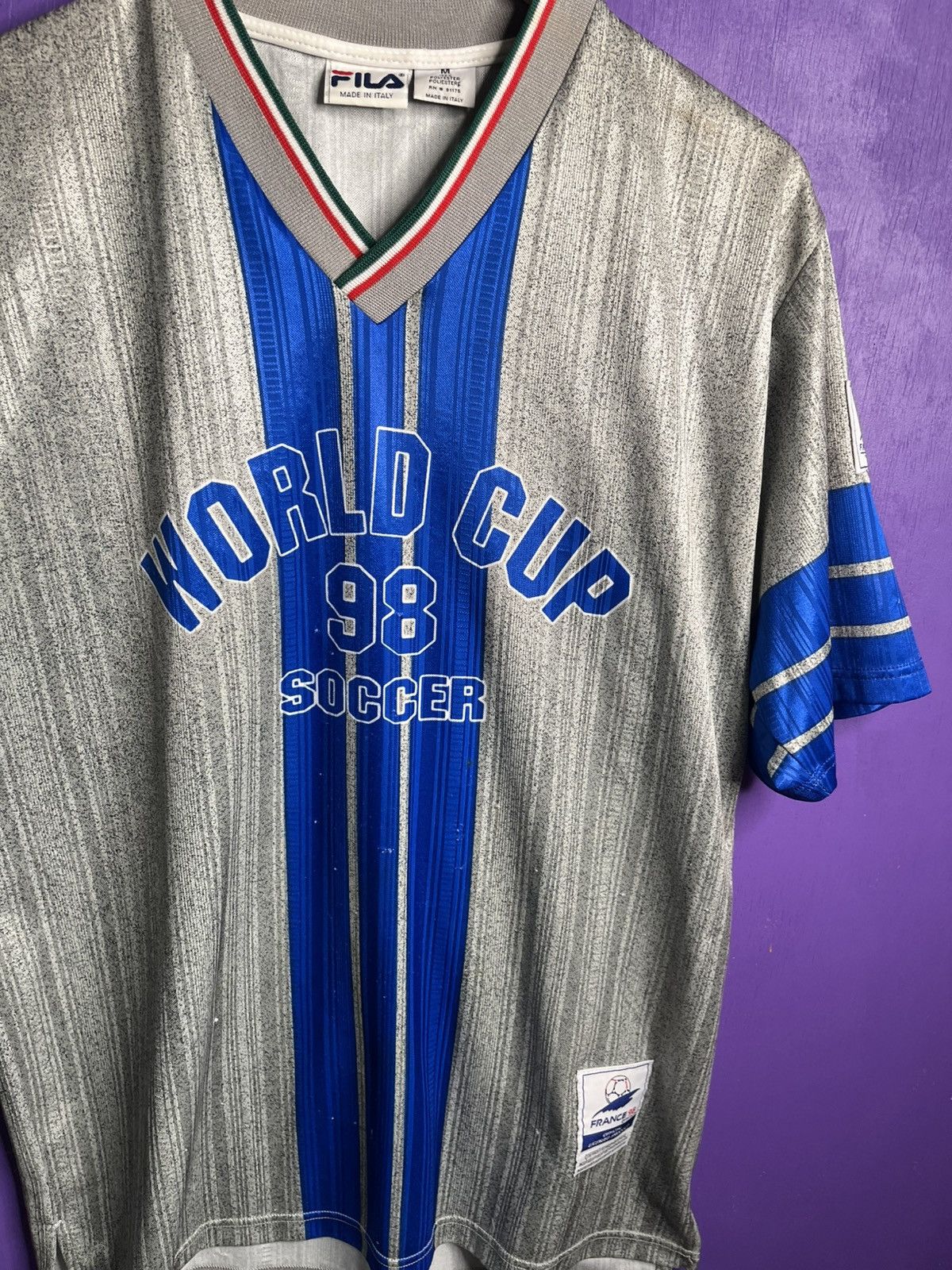 Fila × Vintage Vintage 1998 Fila World Cup soccer jersey Size US M / EU 48-50 / 2 - 3 Thumbnail